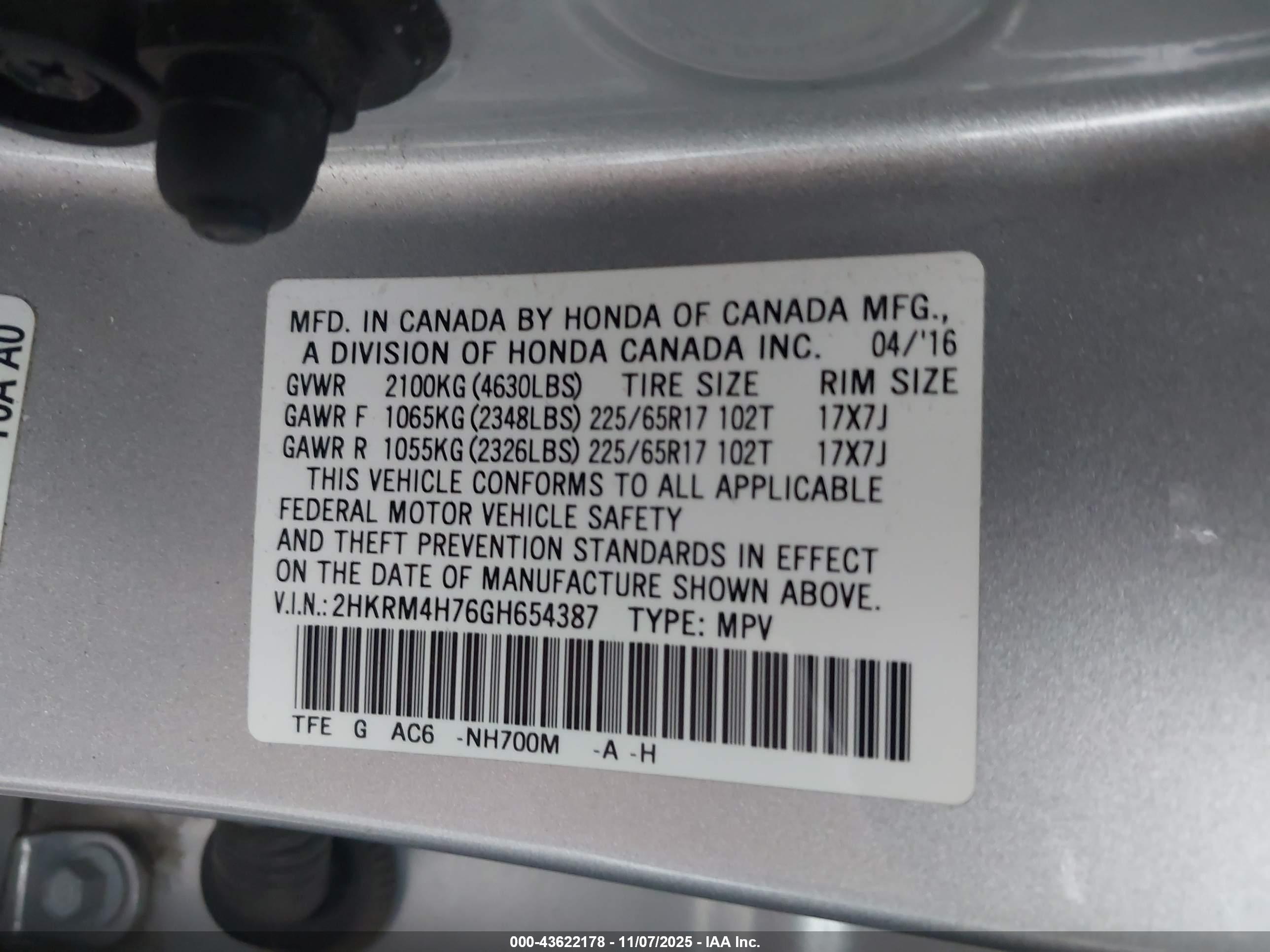 HONDA CR-V image 9
