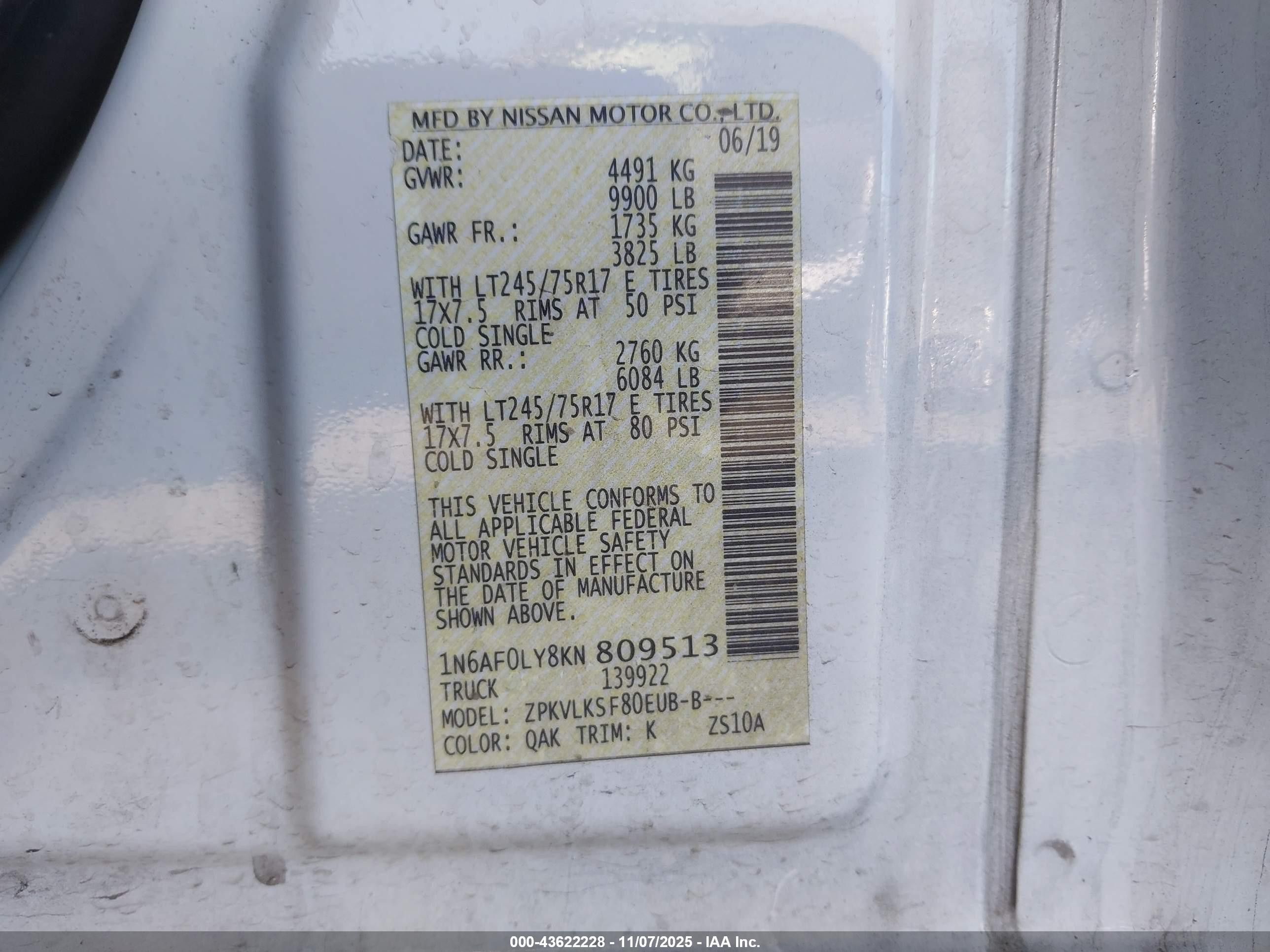 NISSAN NV image 9
