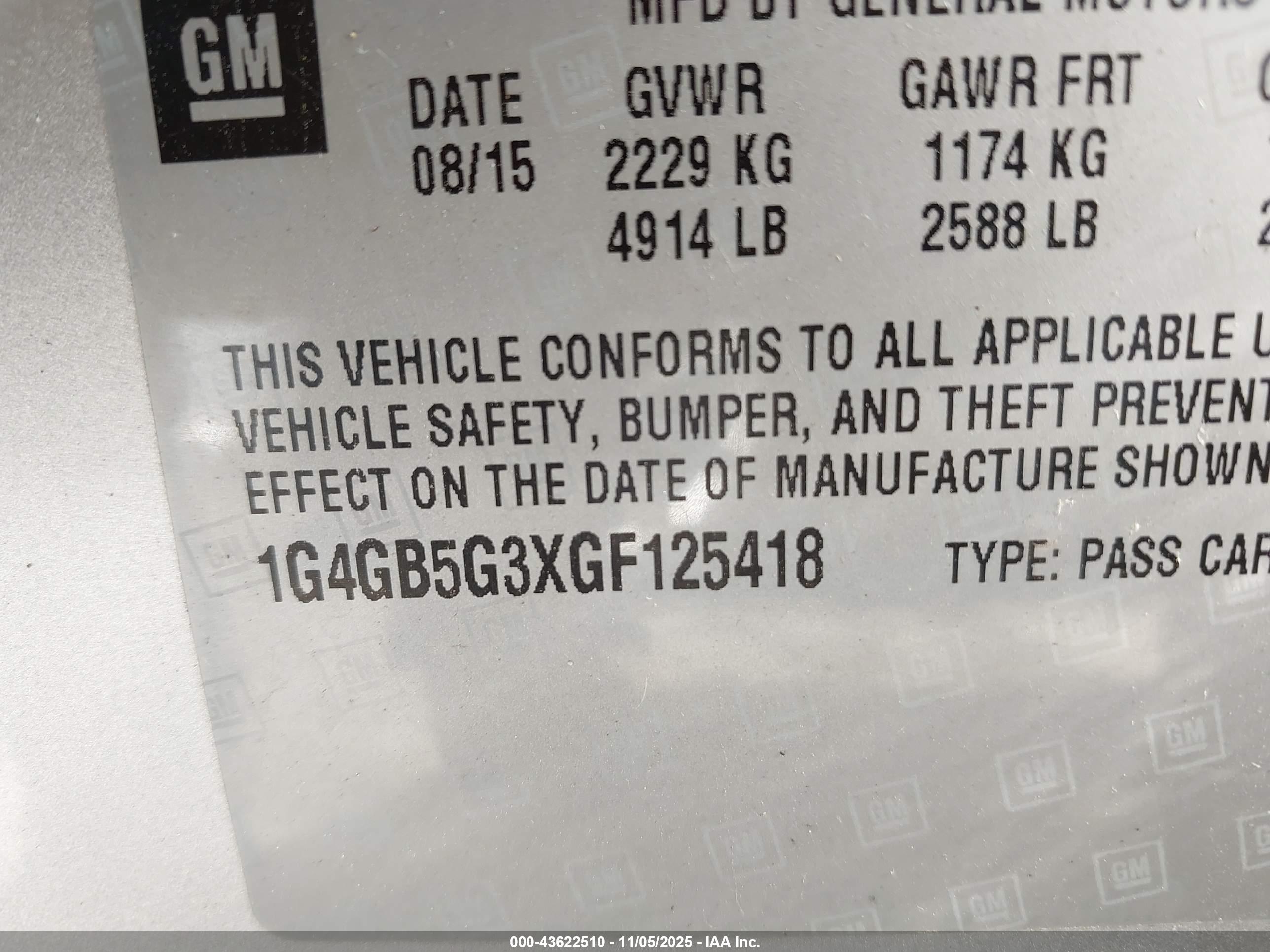 BUICK LACROSSE image 9