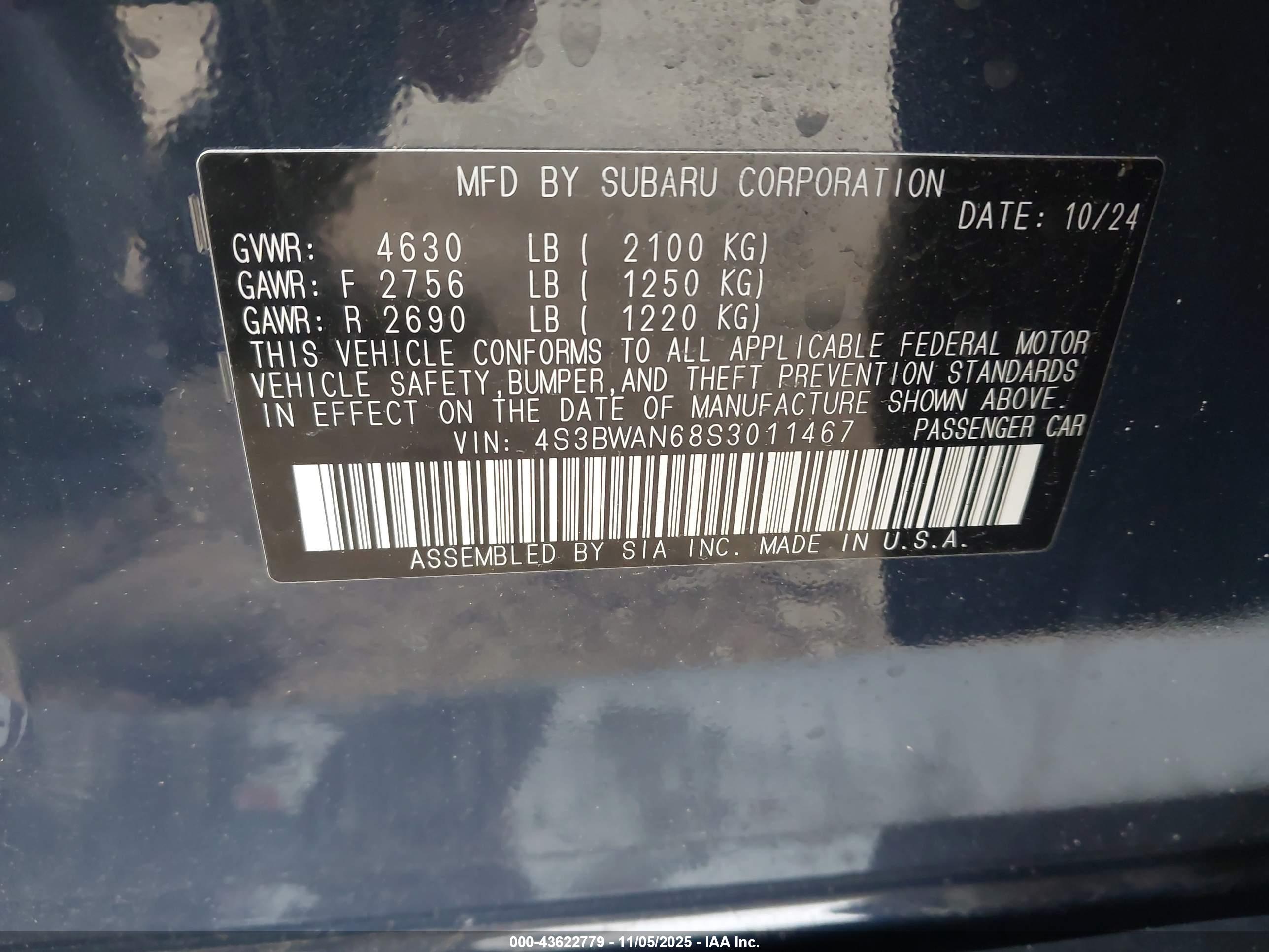 SUBARU LEGACY image 9