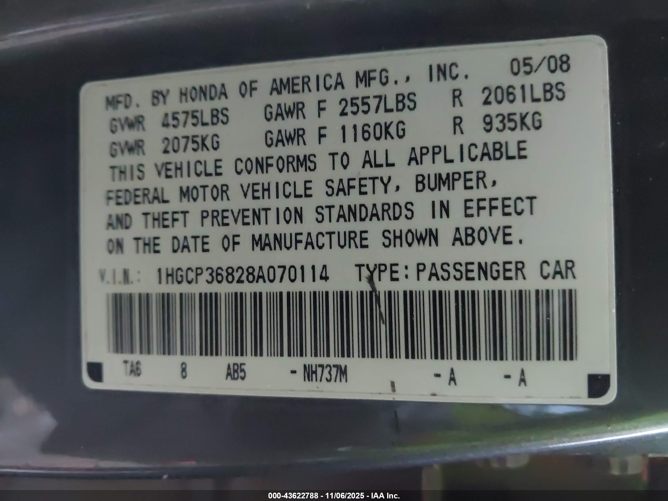 HONDA ACCORD image 9