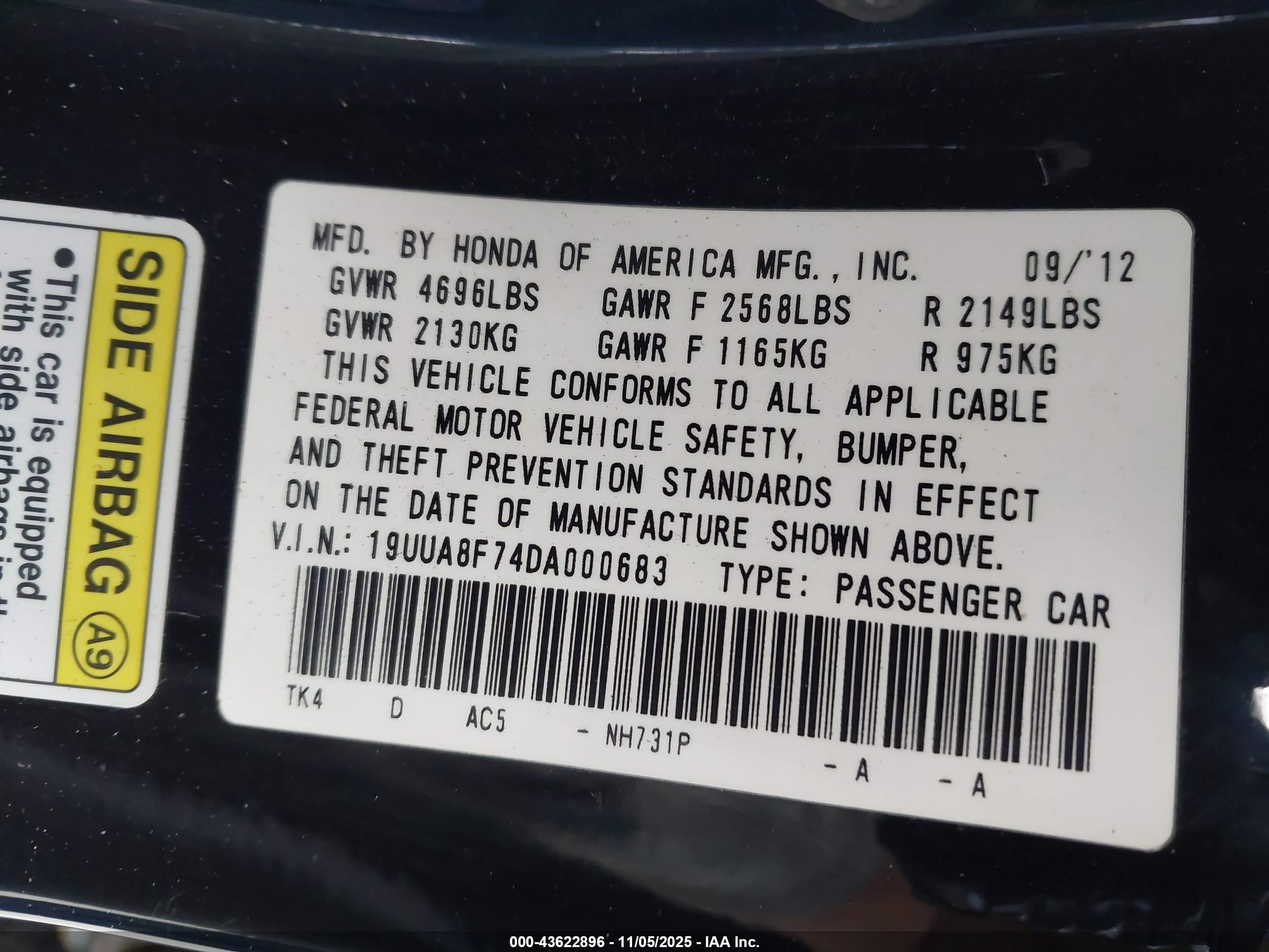 ACURA TL image 9