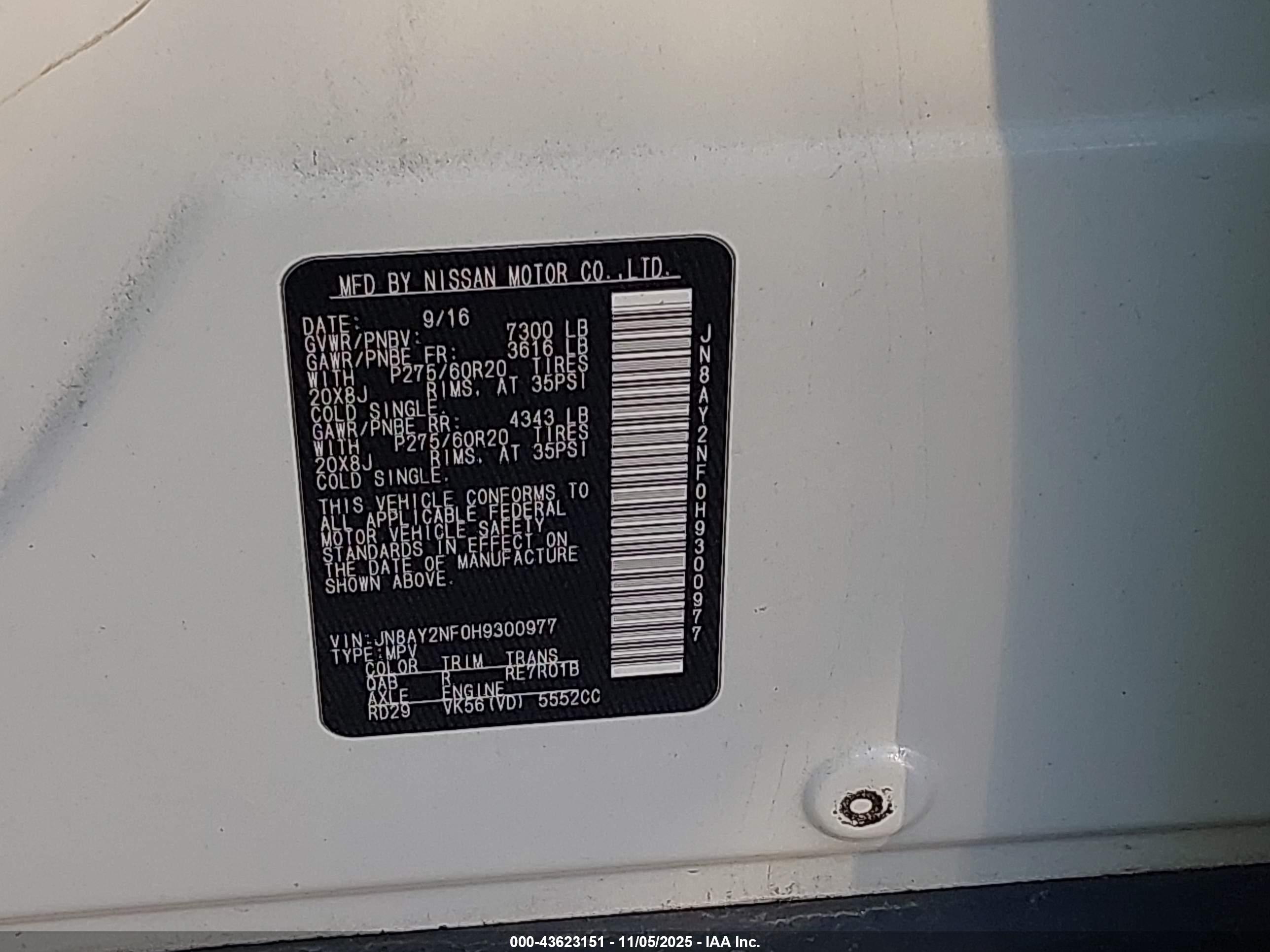 NISSAN ARMADA image 9