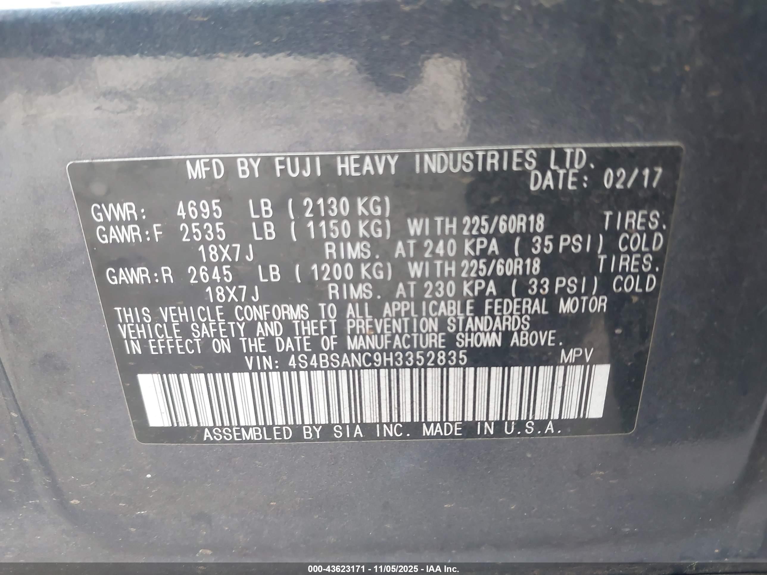 SUBARU OUTBACK image 9
