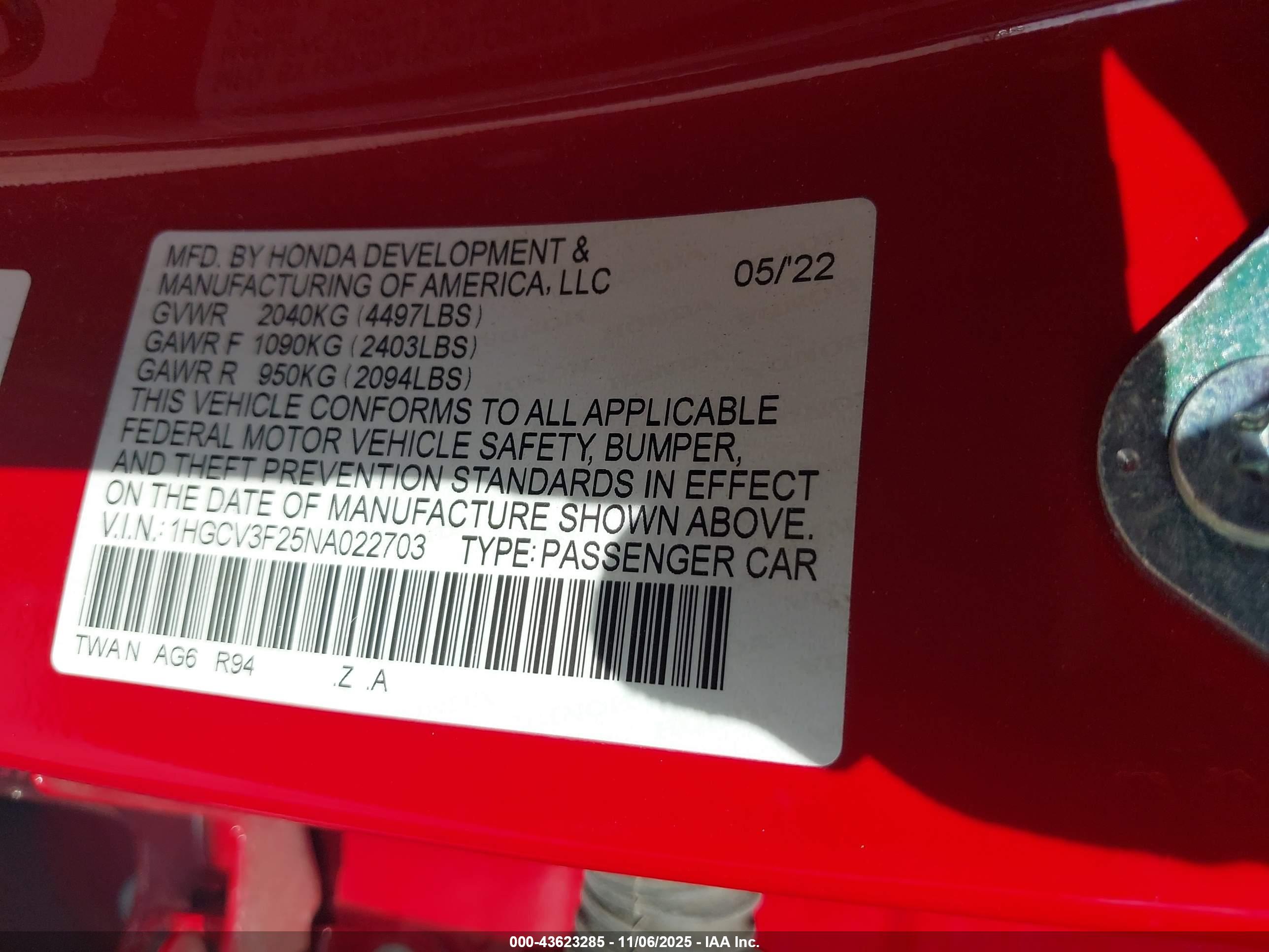 HONDA ACCORD image 9