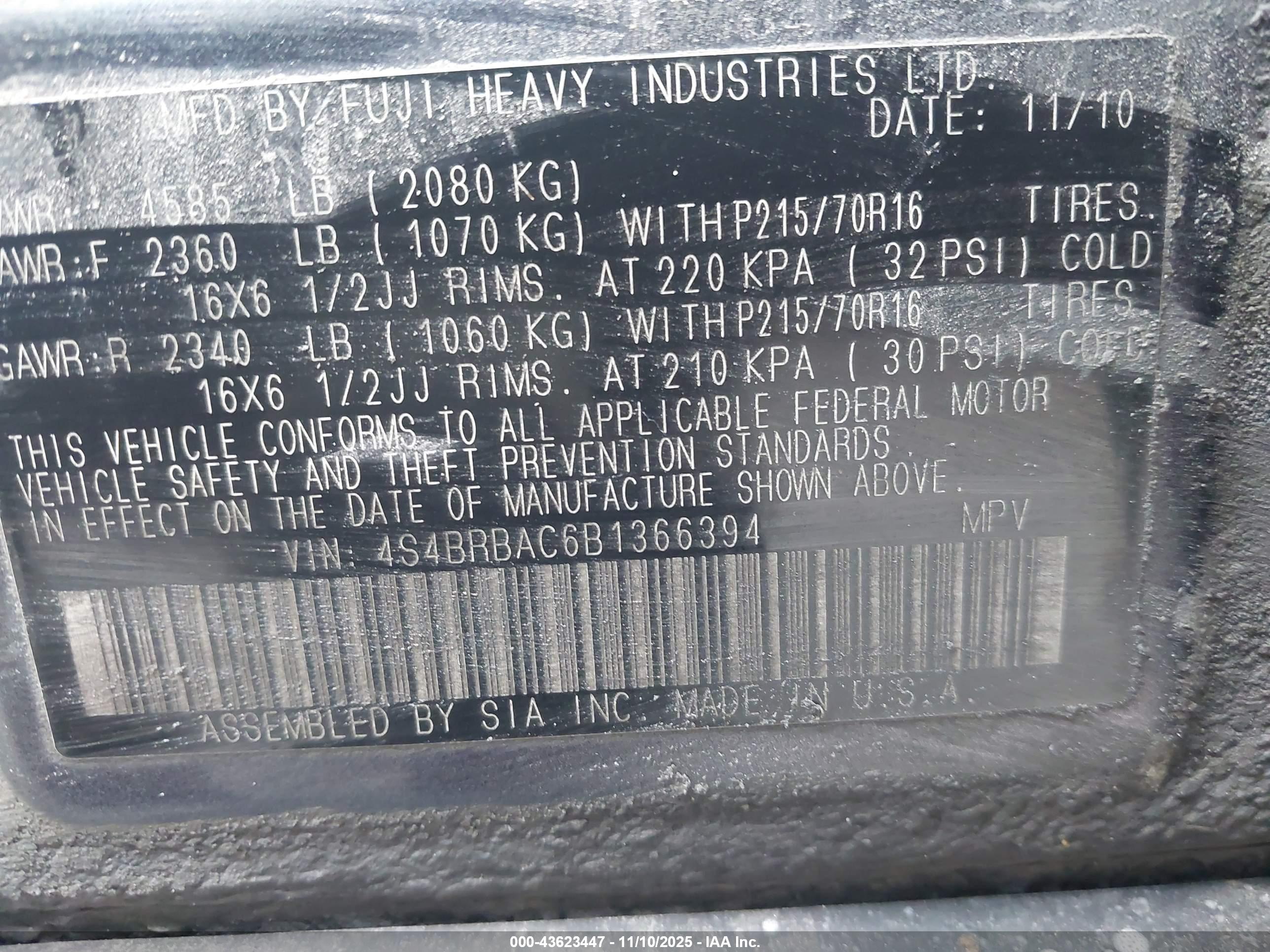 SUBARU OUTBACK image 9