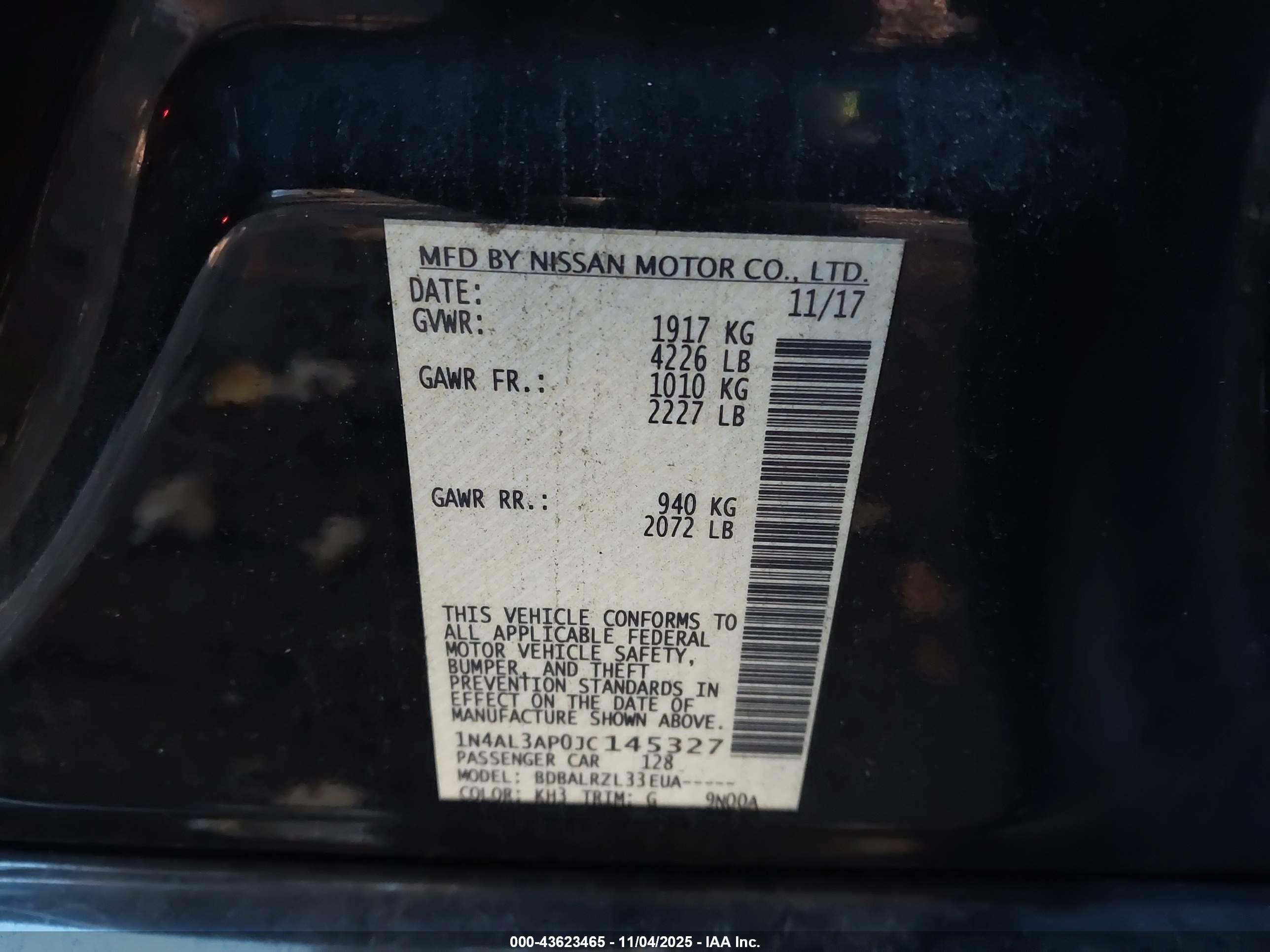 NISSAN ALTIMA image 9