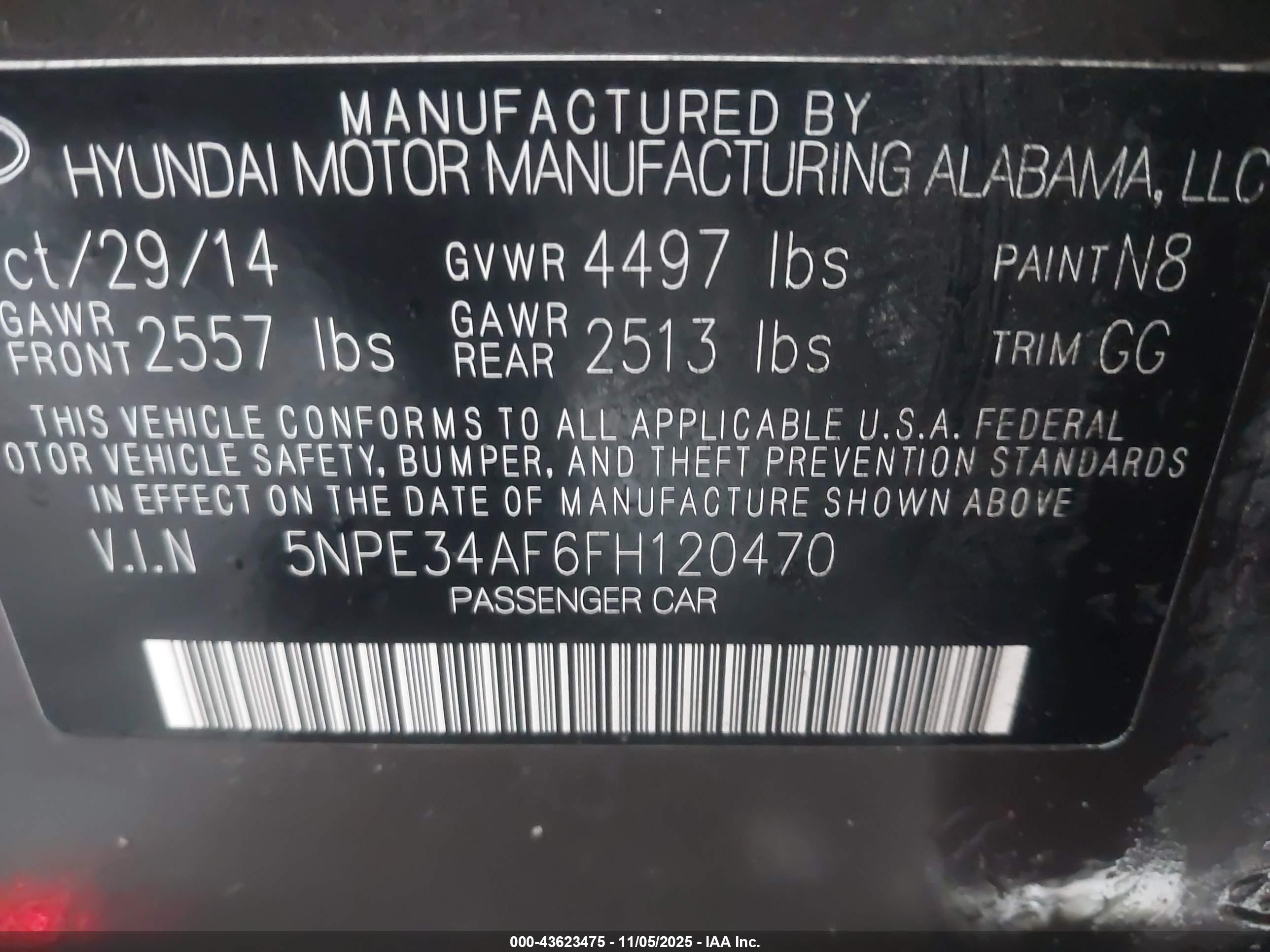 HYUNDAI SONATA image 9