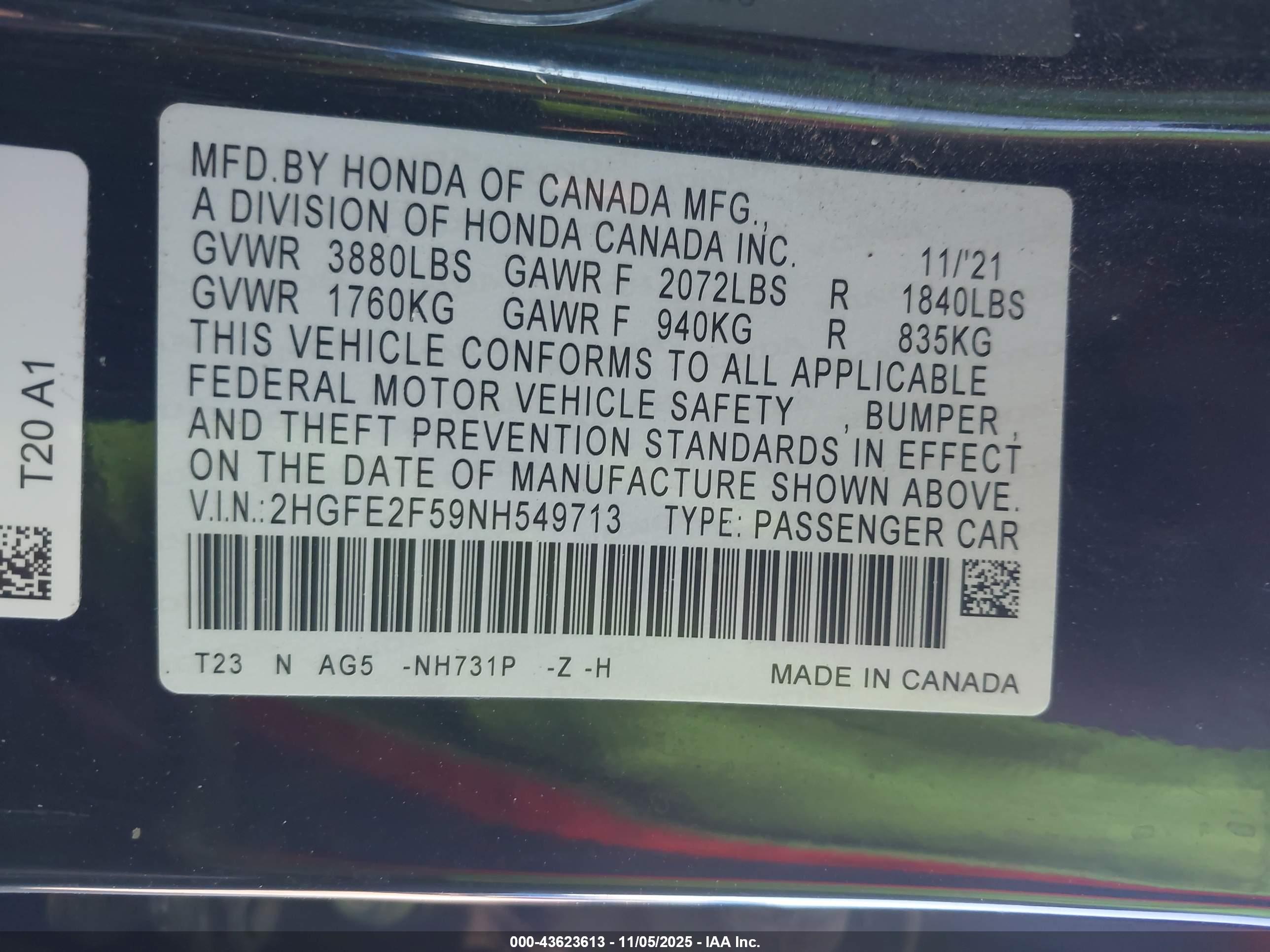 HONDA CIVIC image 9