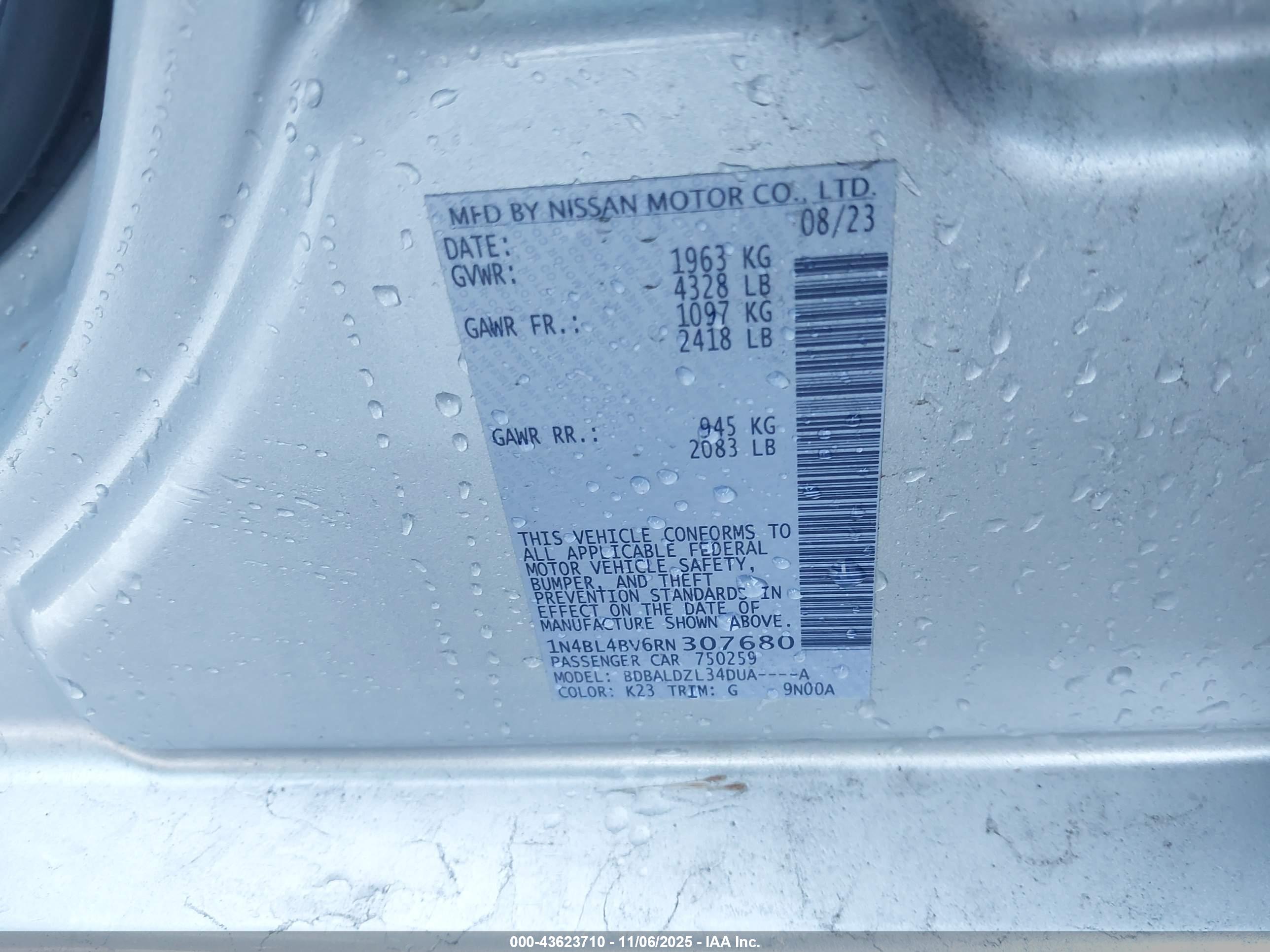 NISSAN ALTIMA image 9