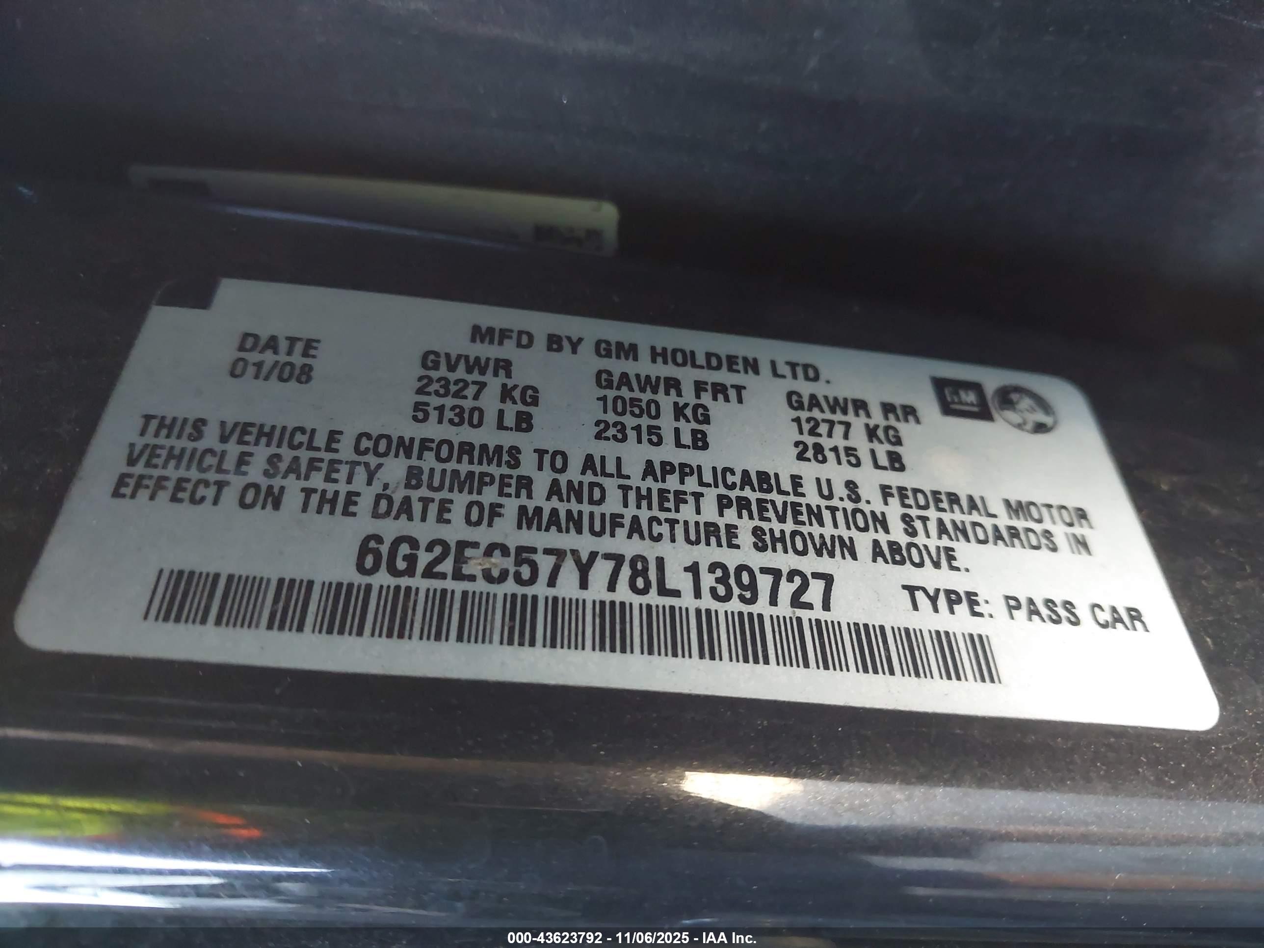 PONTIAC G8 image 9