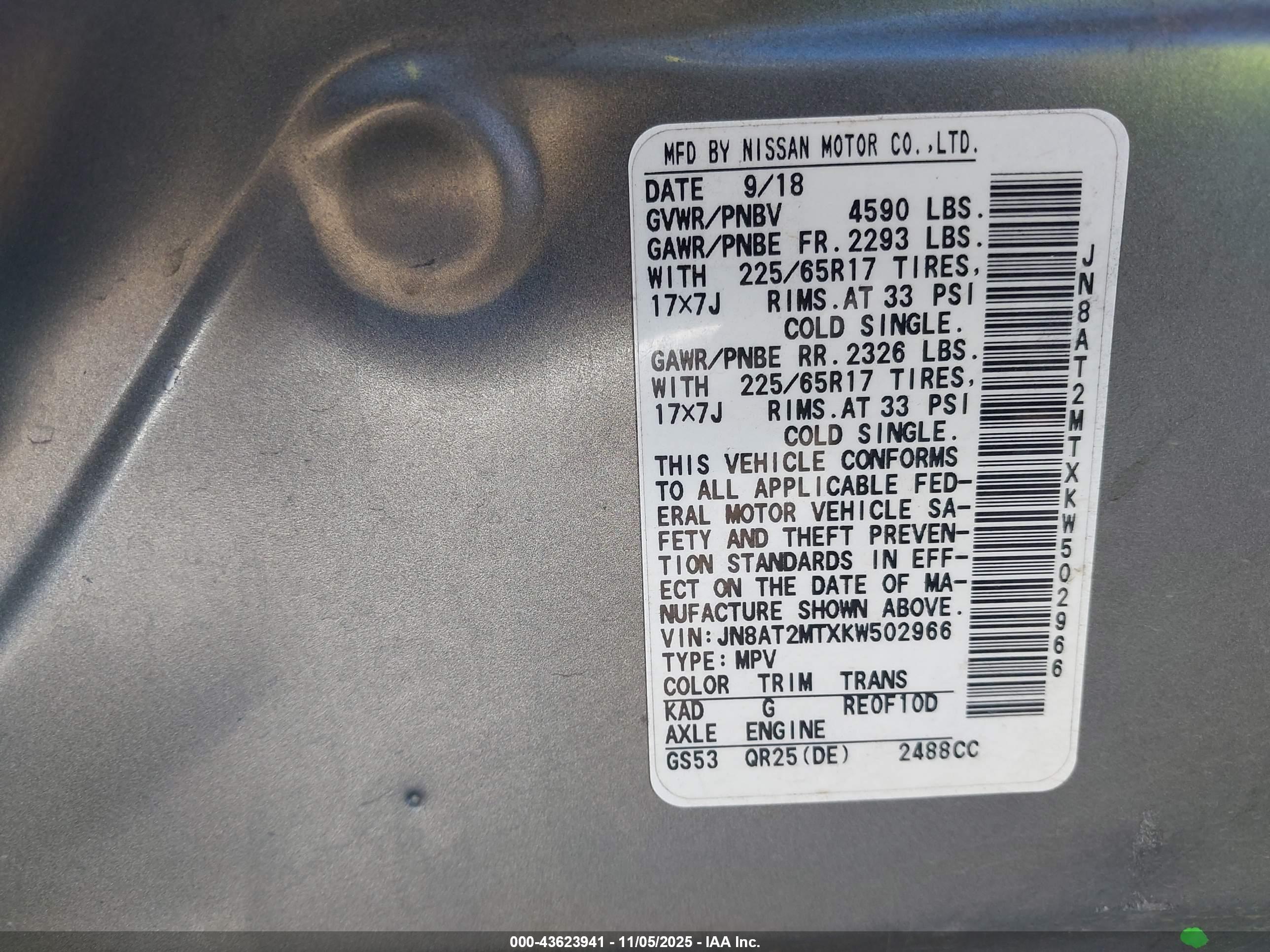 NISSAN ROGUE image 9