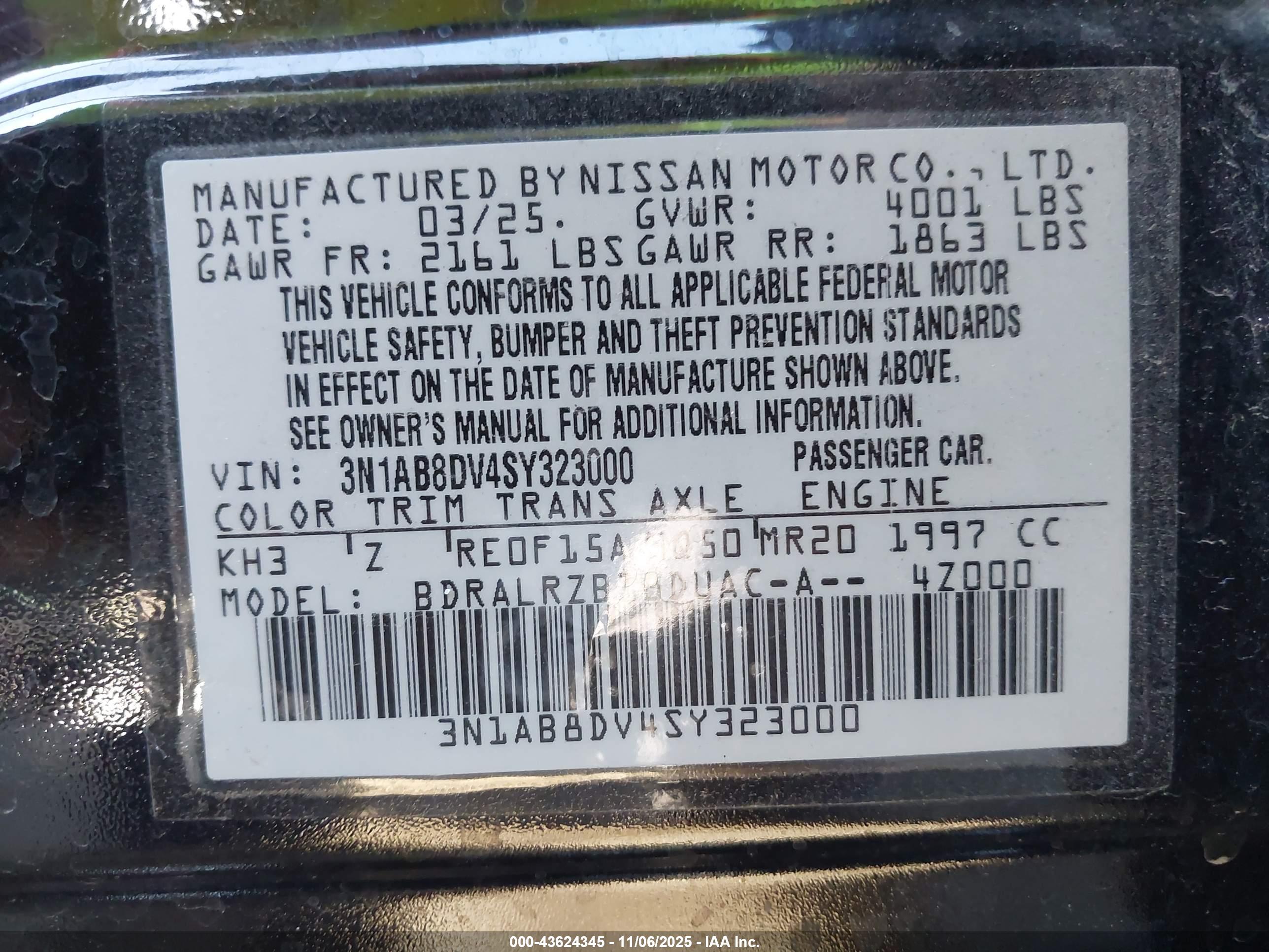 NISSAN SENTRA image 9