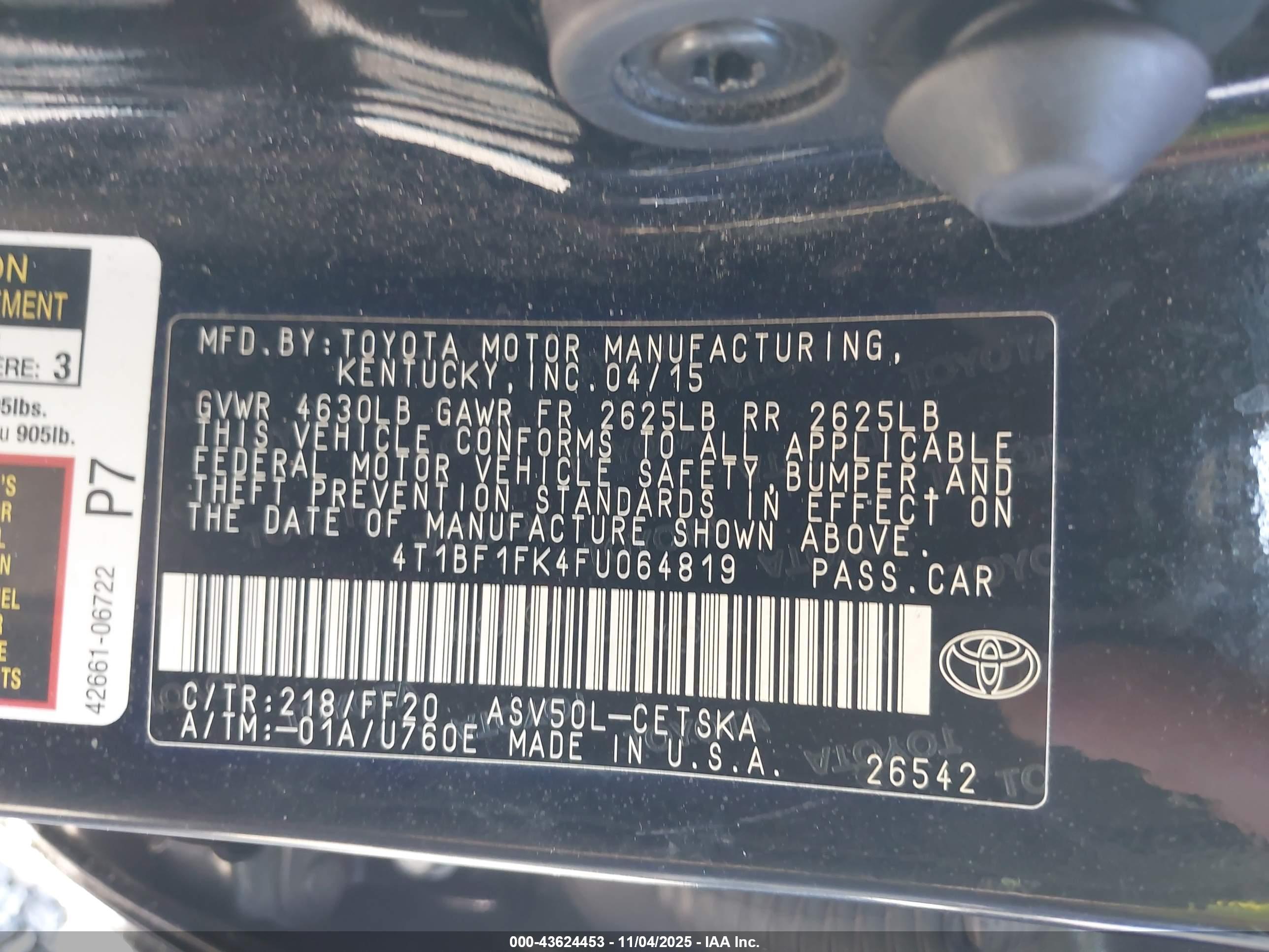 TOYOTA CAMRY image 9
