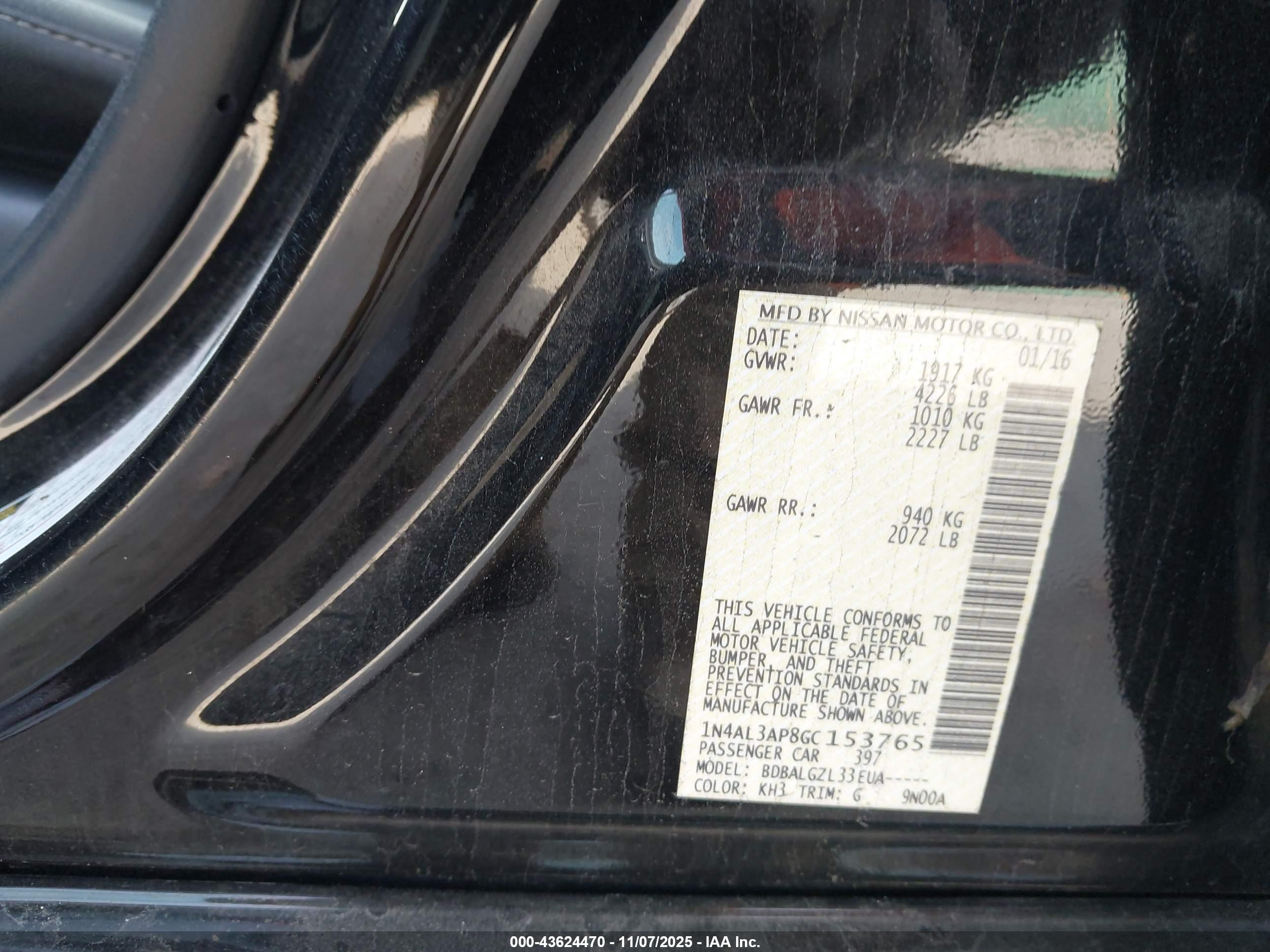 NISSAN ALTIMA image 9