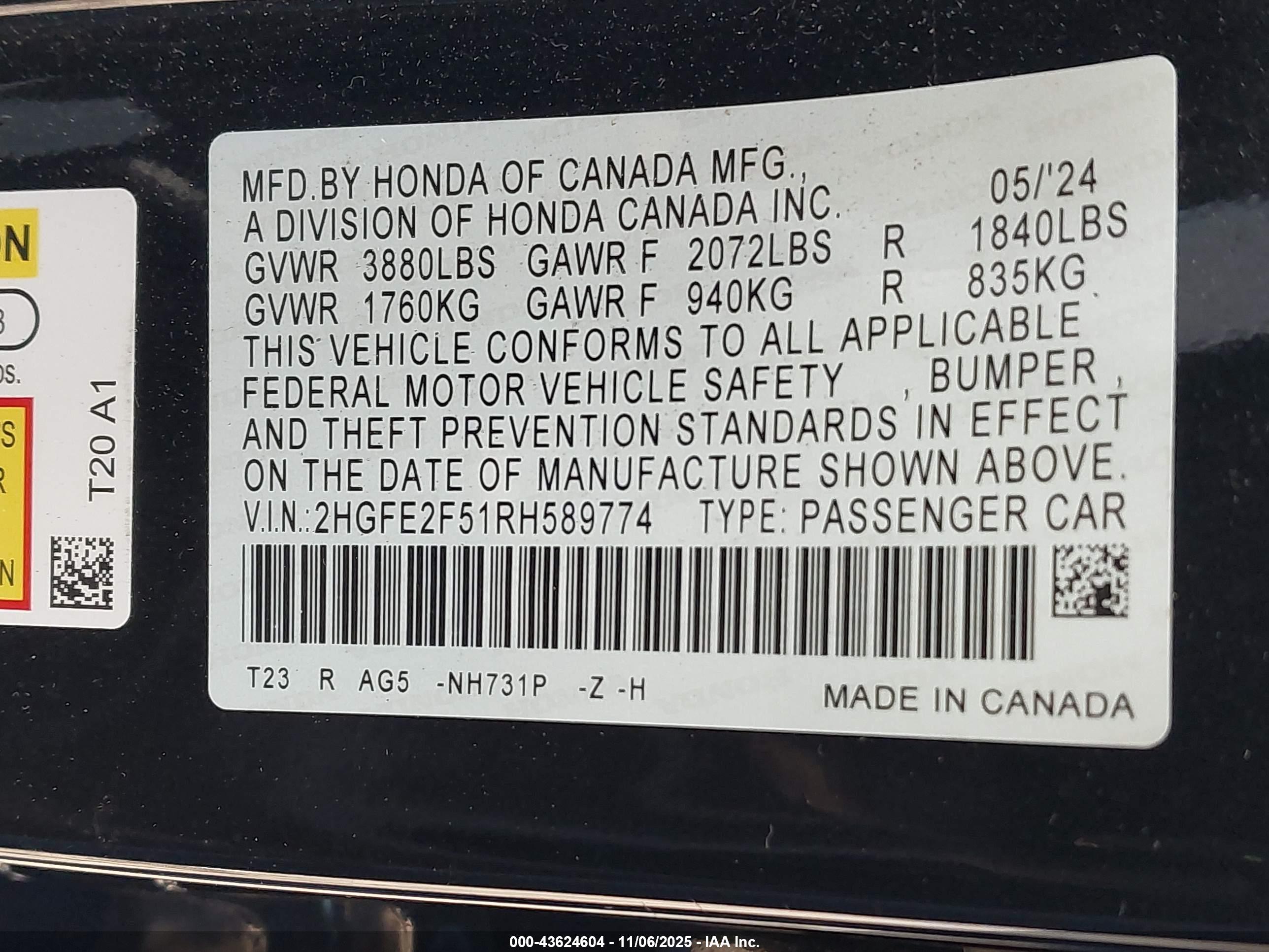 HONDA CIVIC image 9