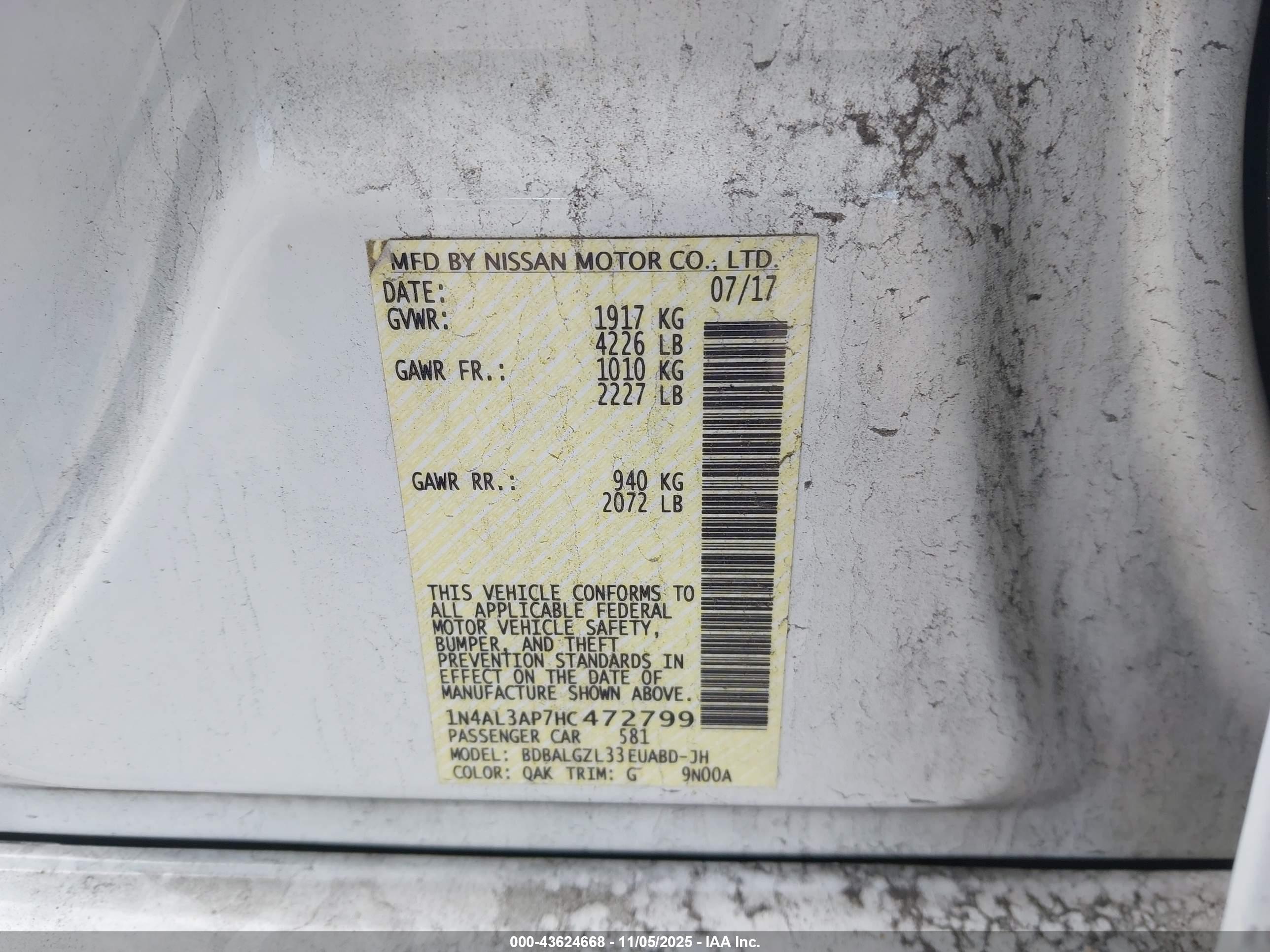 NISSAN ALTIMA image 9