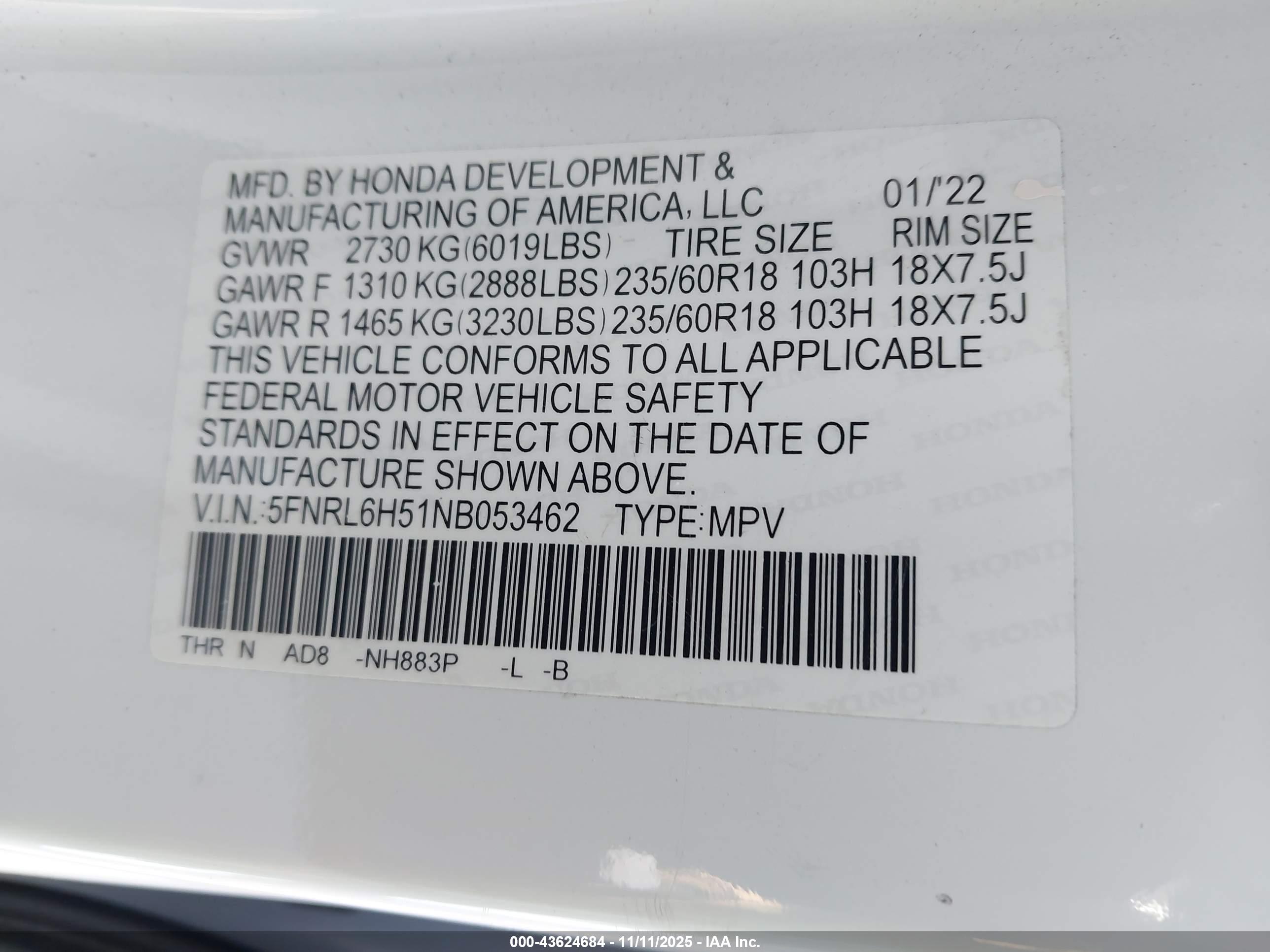 HONDA ODYSSEY image 9