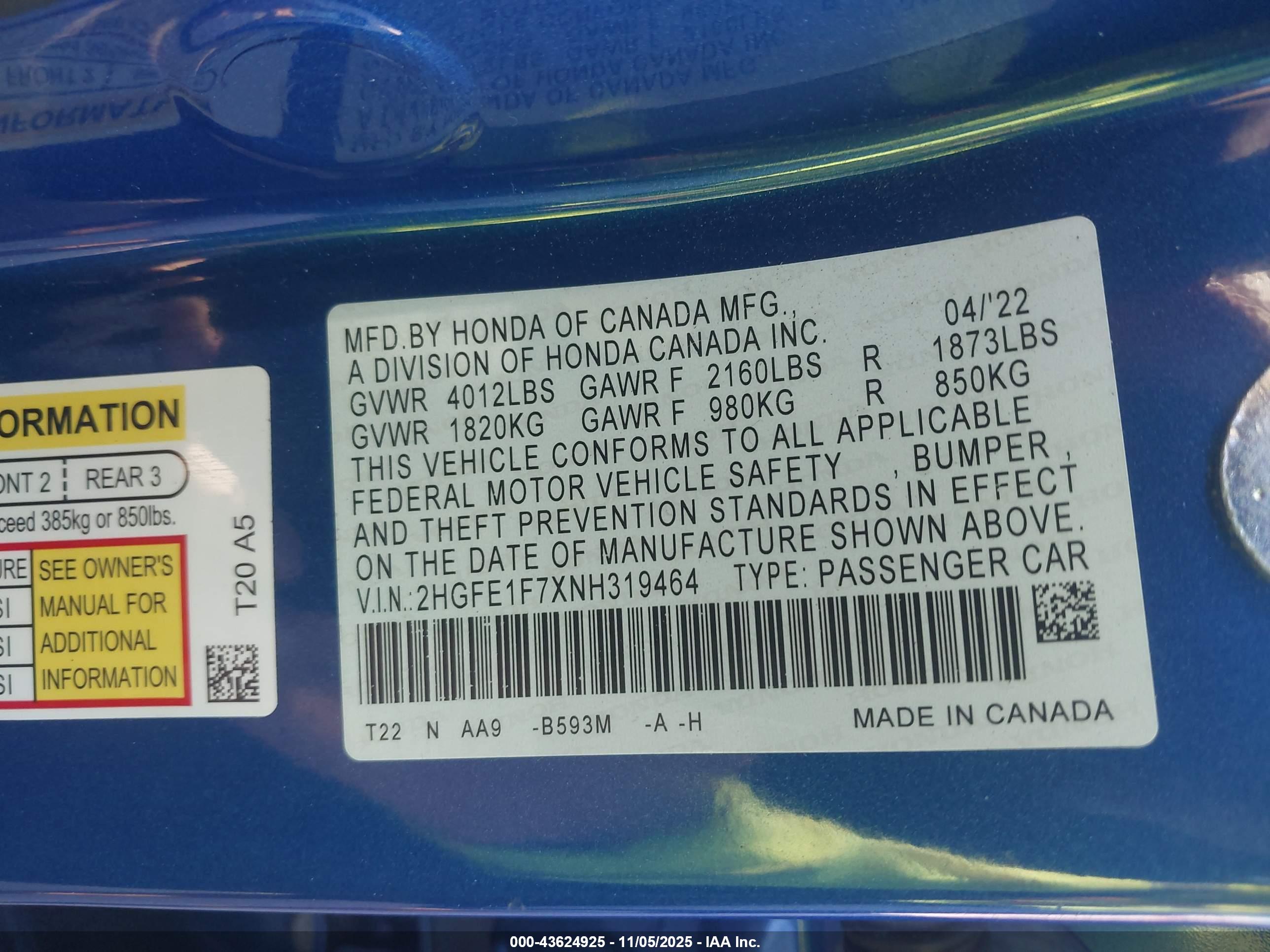HONDA CIVIC image 9