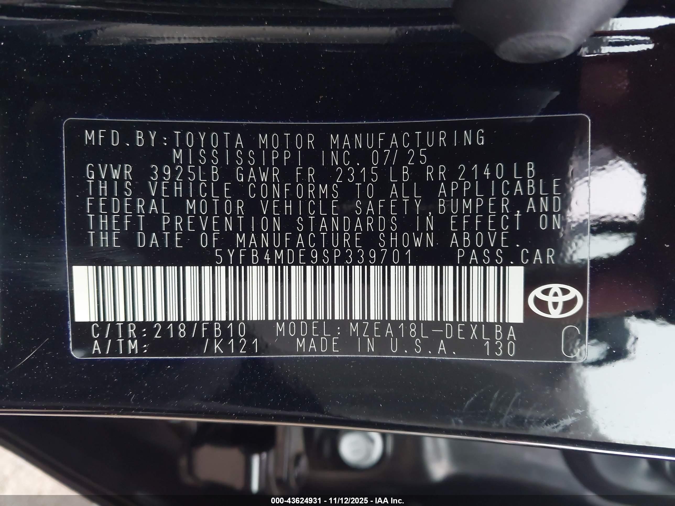 TOYOTA COROLLA image 9