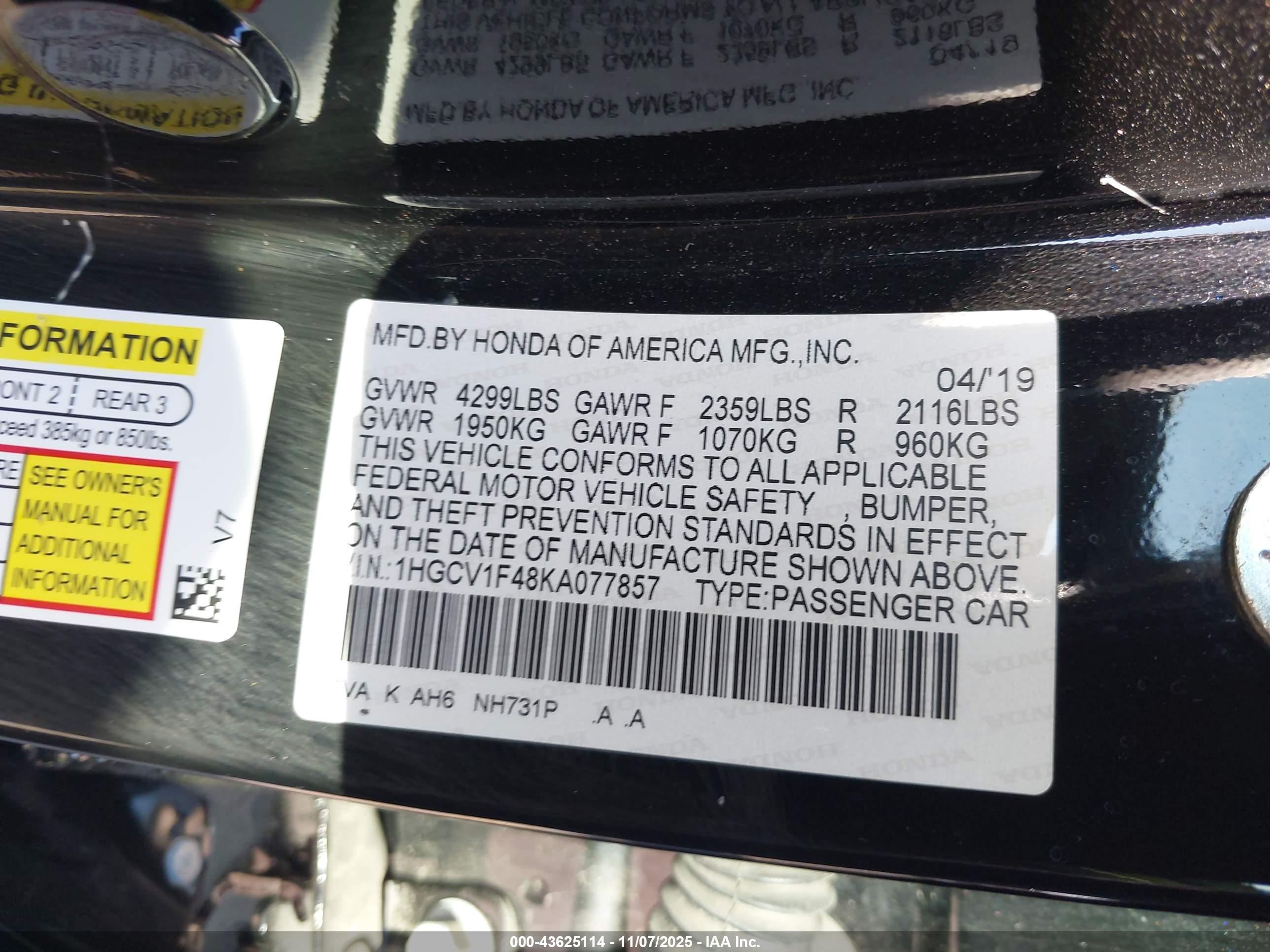 HONDA ACCORD image 9