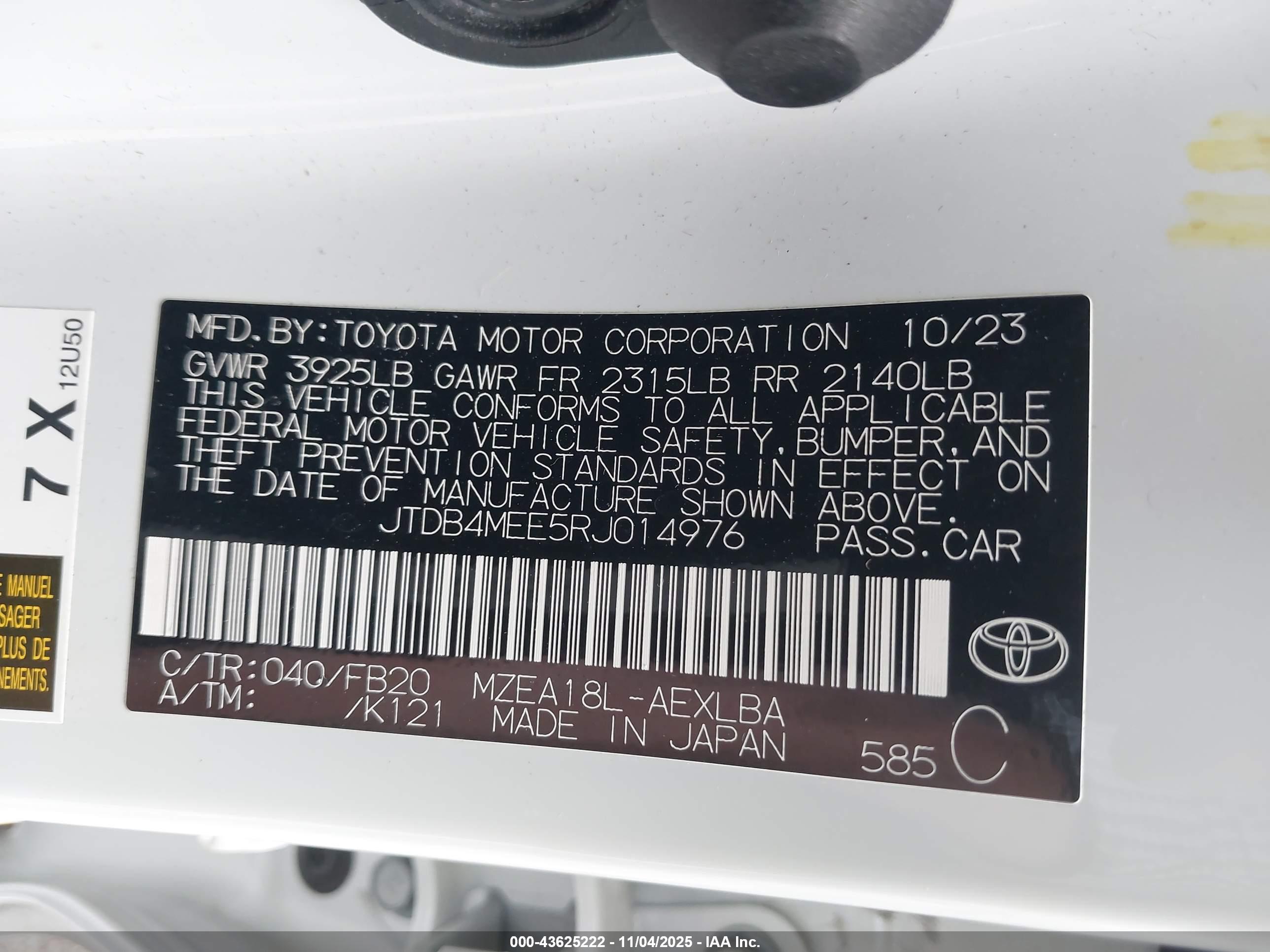 TOYOTA COROLLA image 9