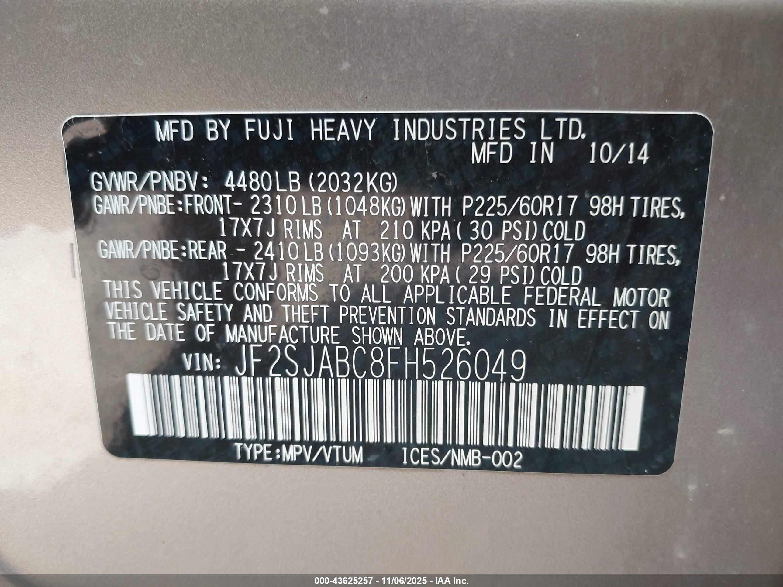 SUBARU FORESTER image 9