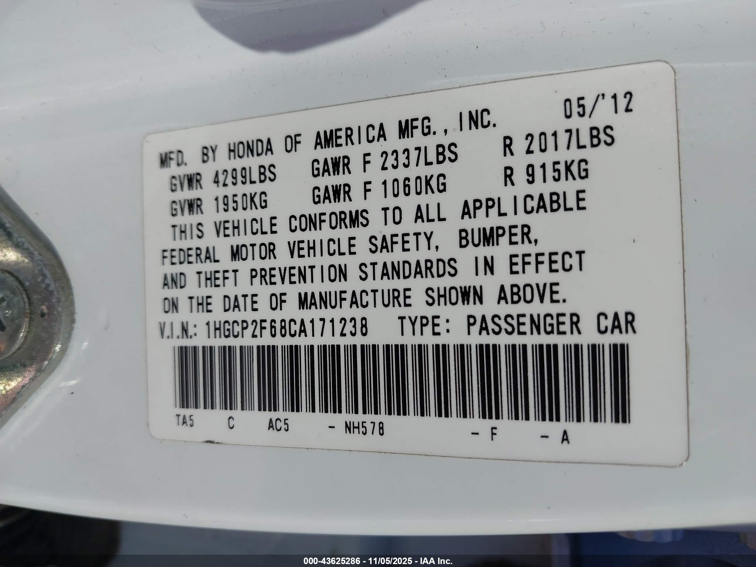 HONDA ACCORD image 9