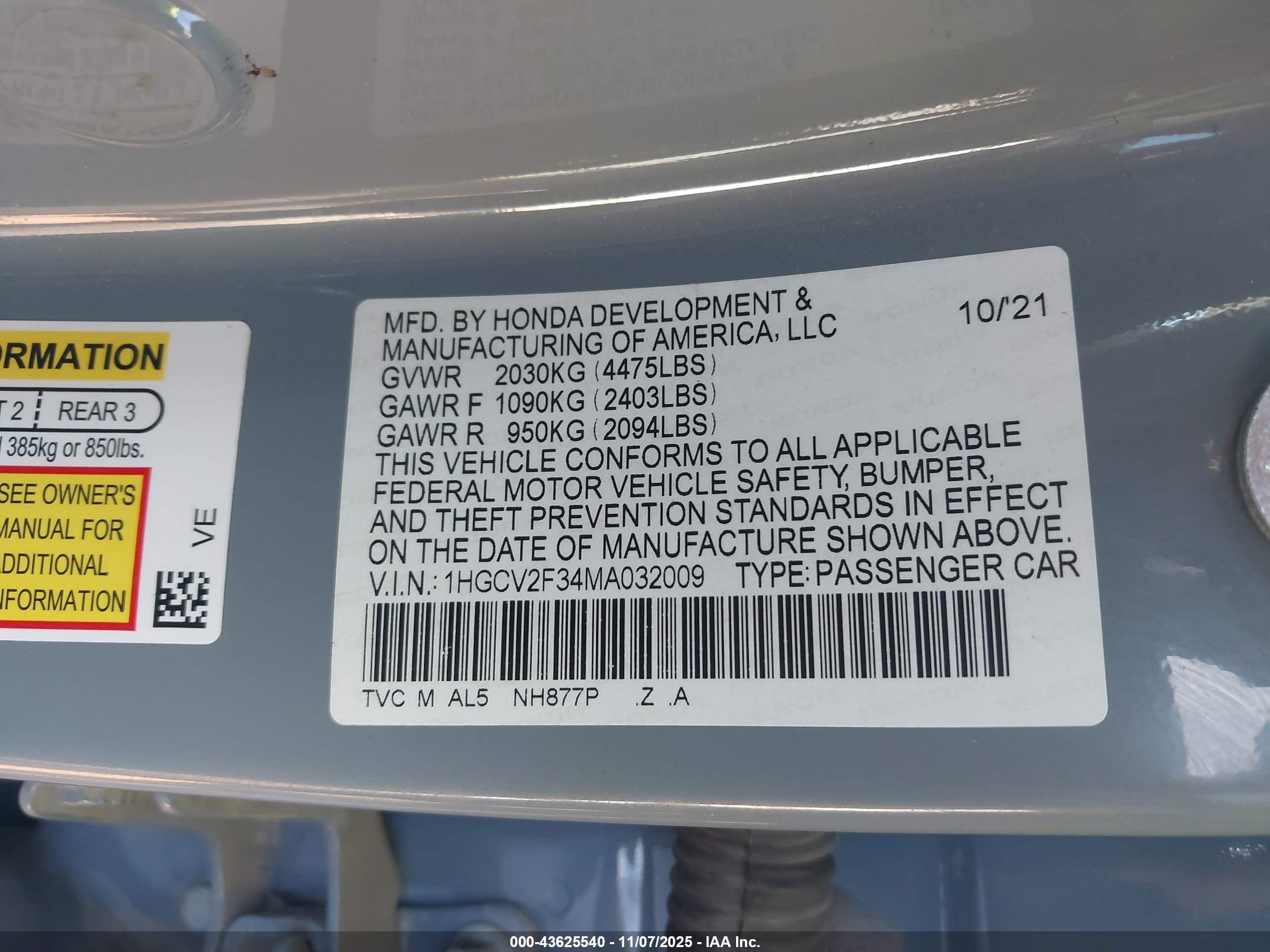 HONDA ACCORD image 9
