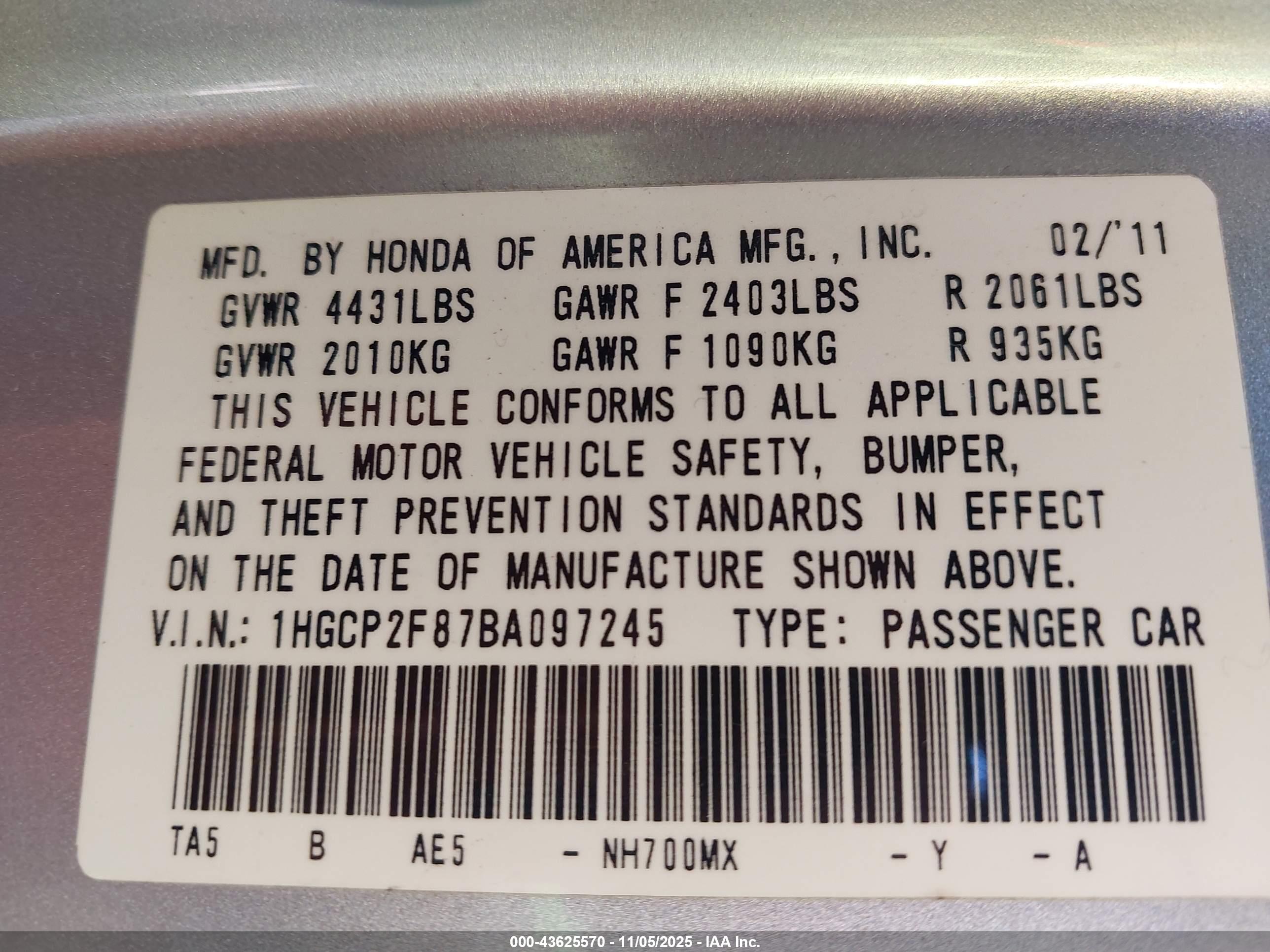 HONDA ACCORD image 9