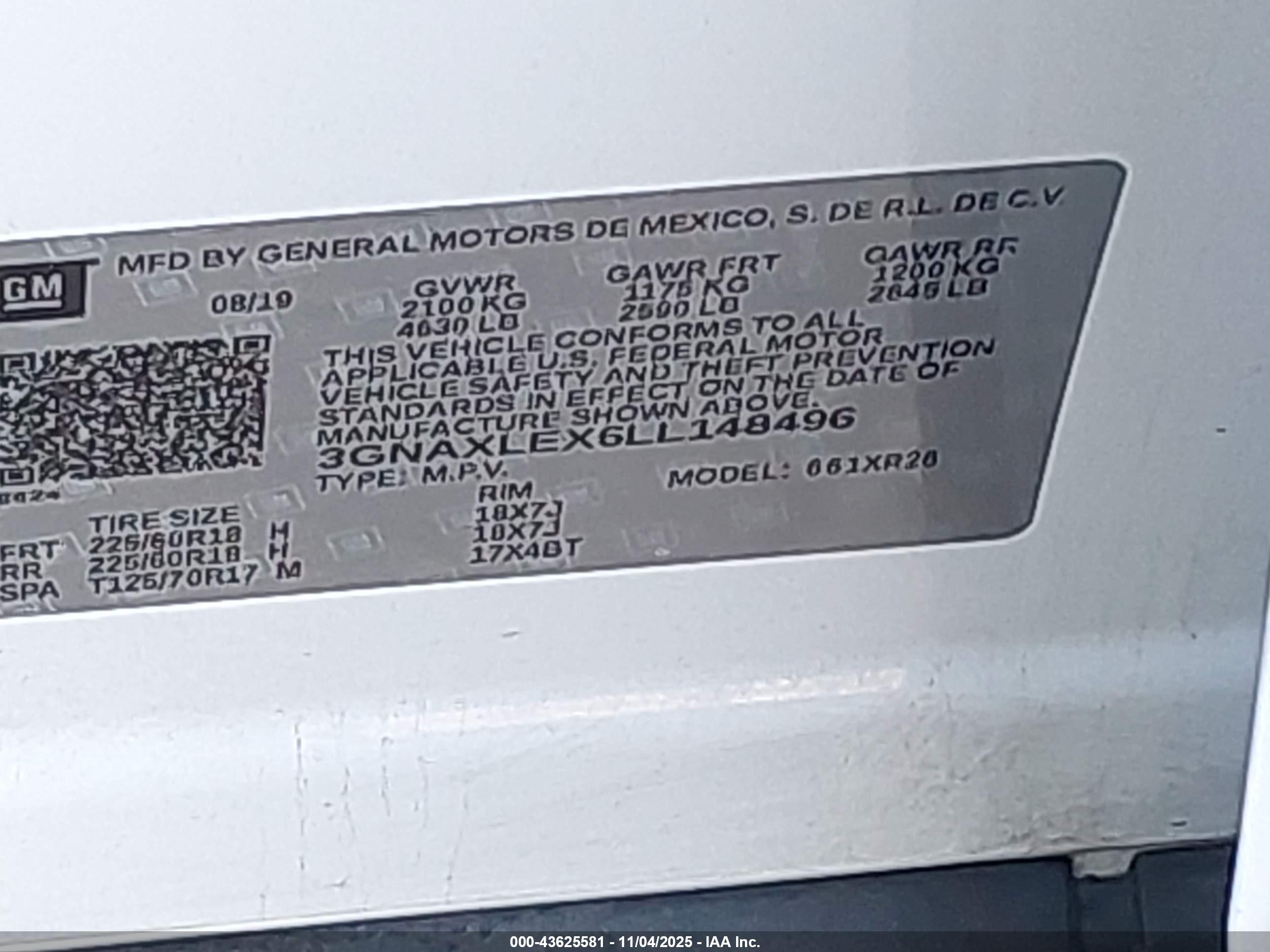 CHEVROLET EQUINOX image 9