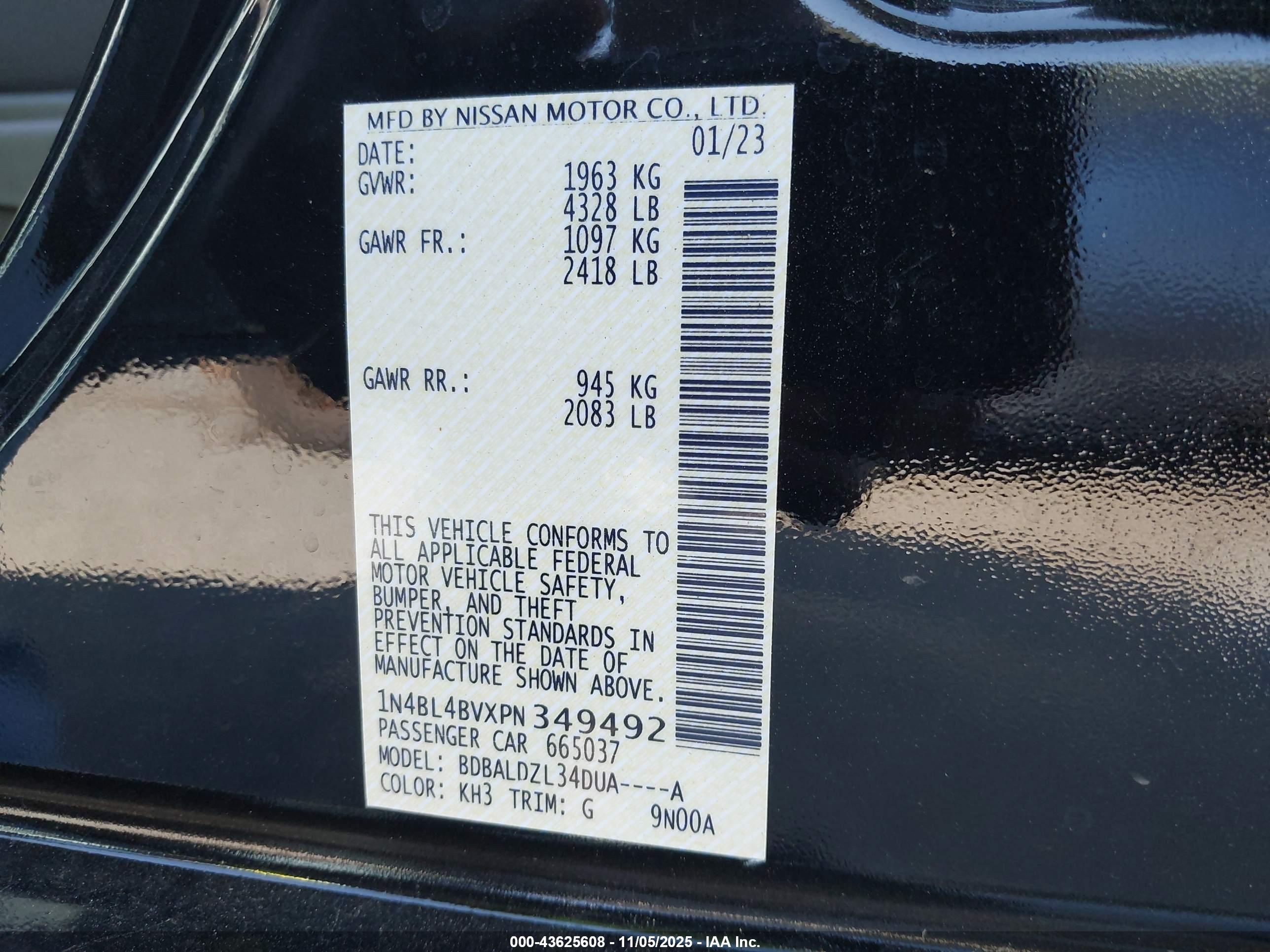 NISSAN ALTIMA image 9