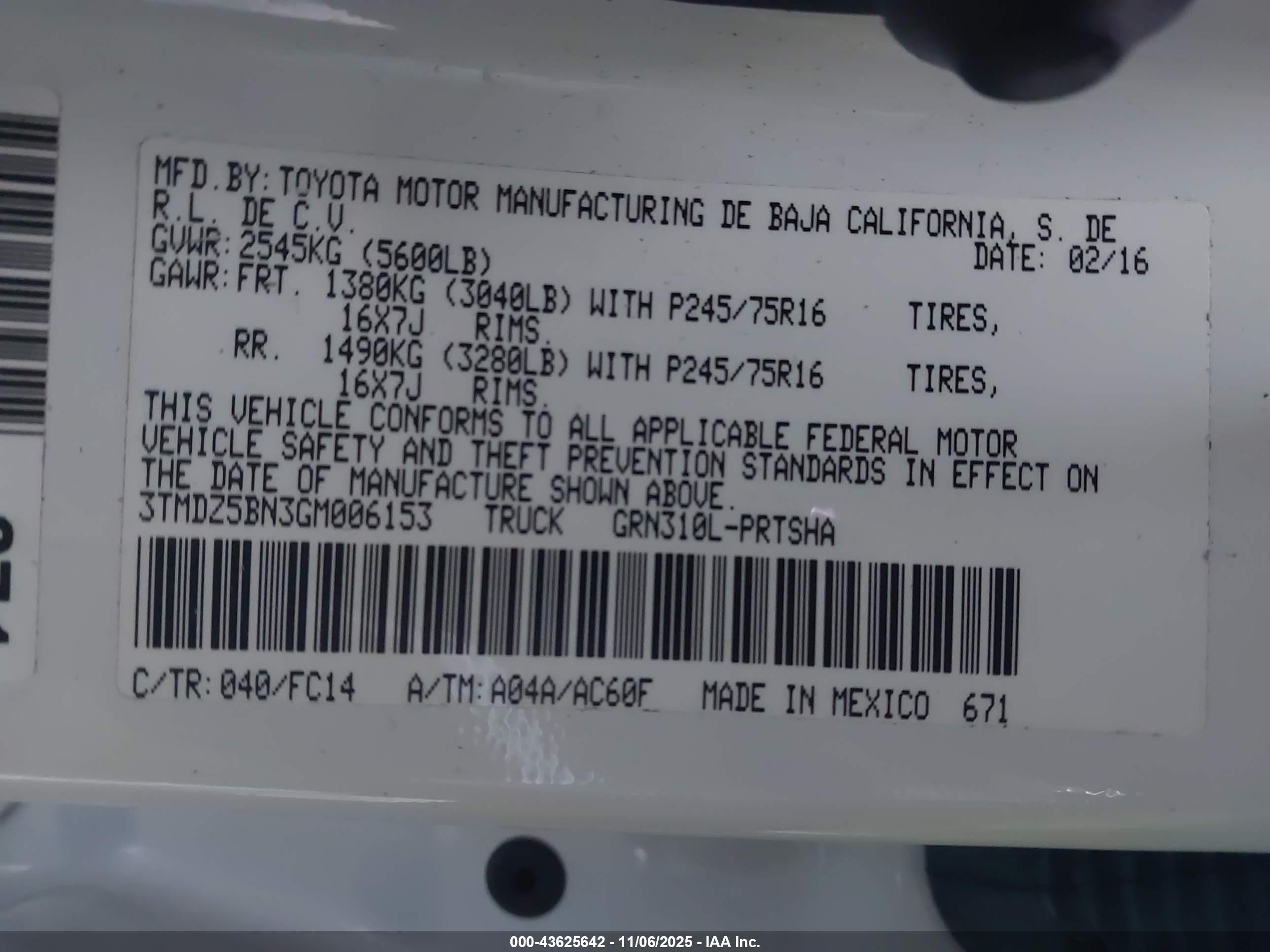 TOYOTA TACOMA image 9