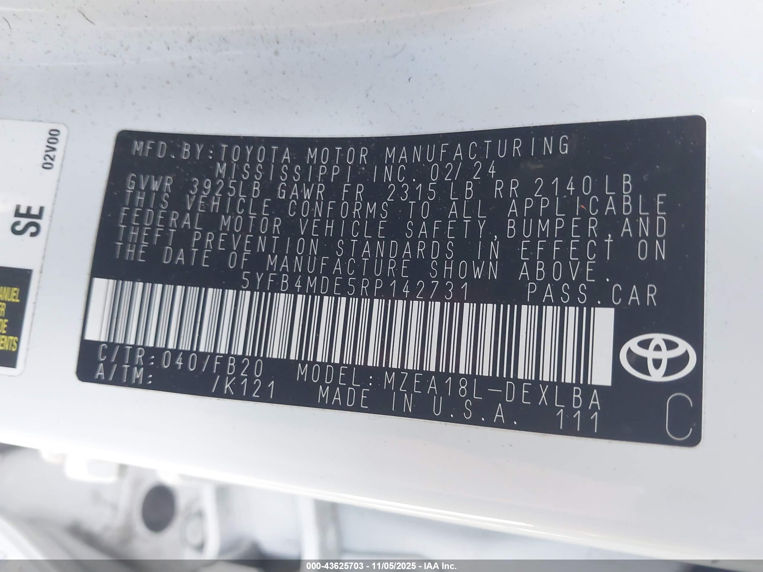 TOYOTA COROLLA image 9