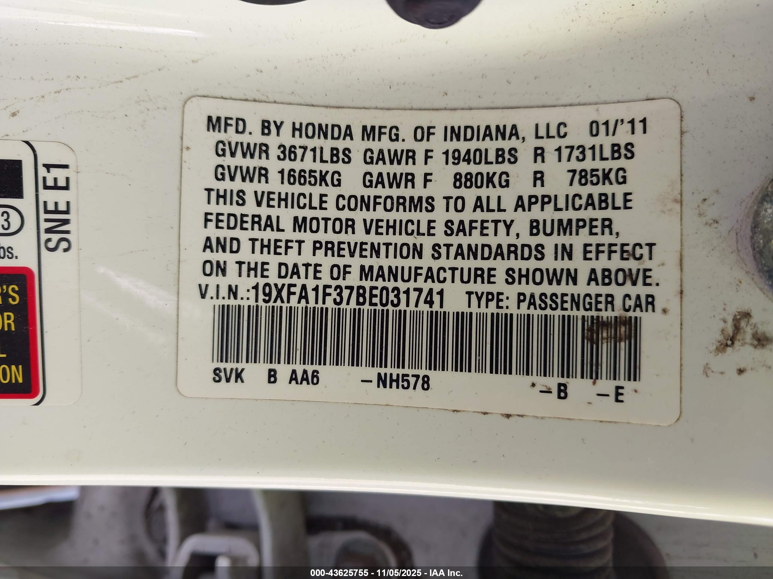 HONDA CIVIC image 9