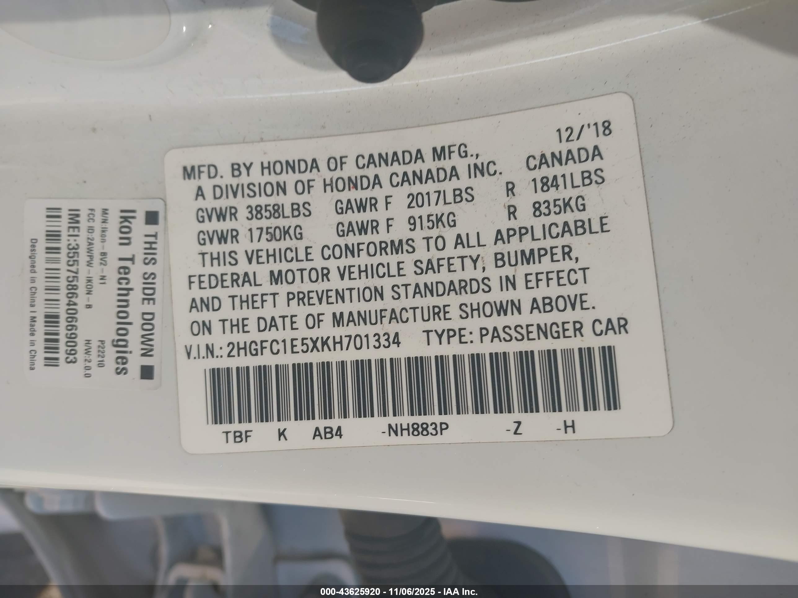 HONDA CIVIC image 9