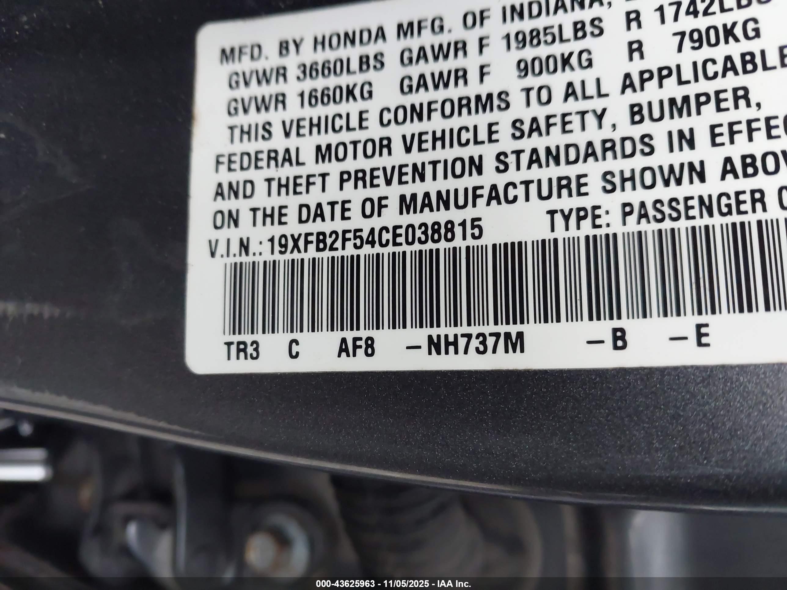 HONDA CIVIC image 9