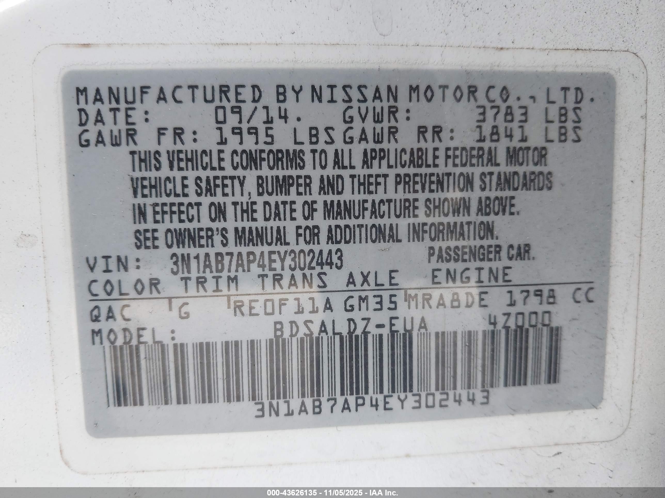 NISSAN SENTRA image 9