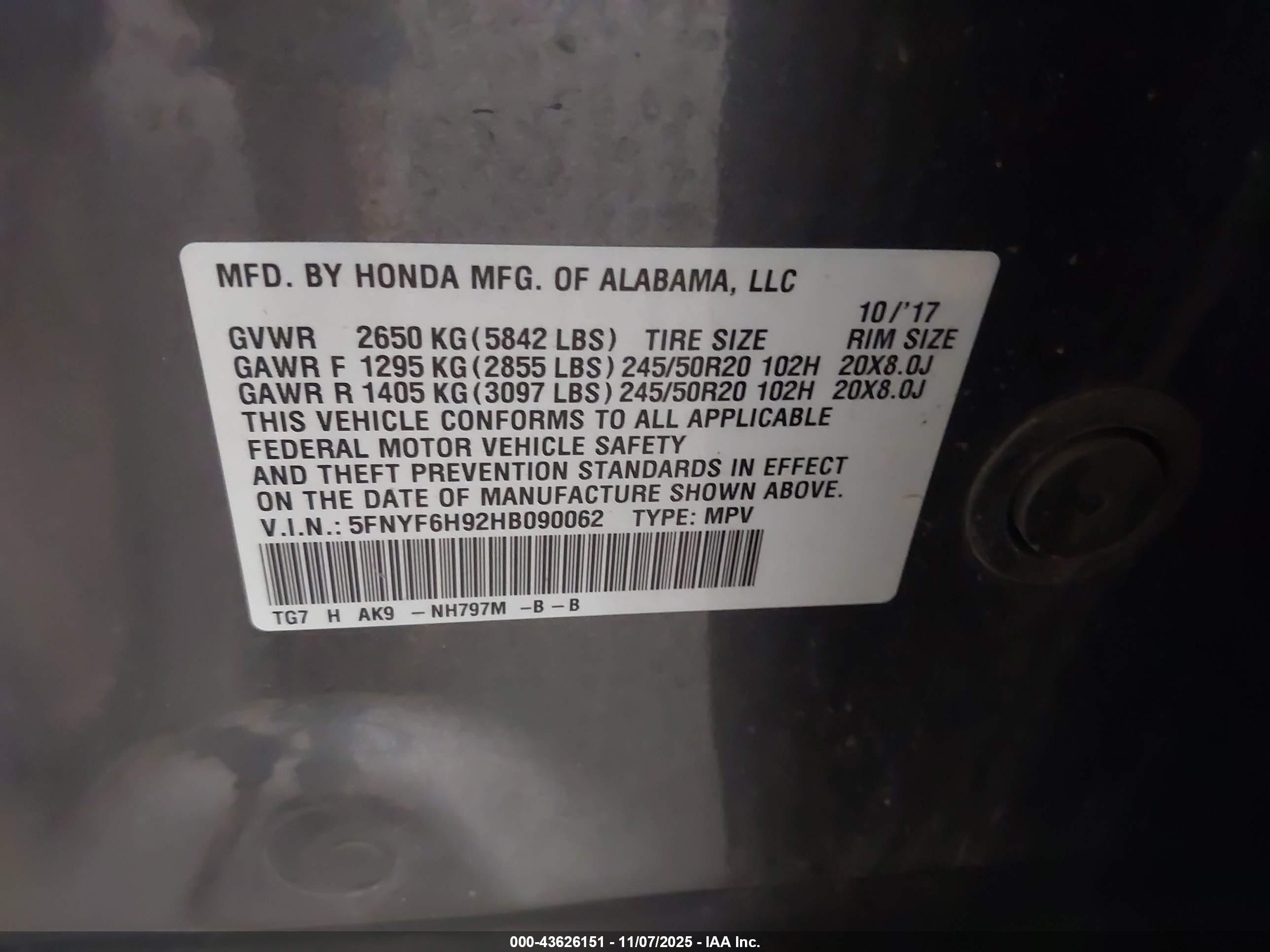 HONDA PILOT image 9