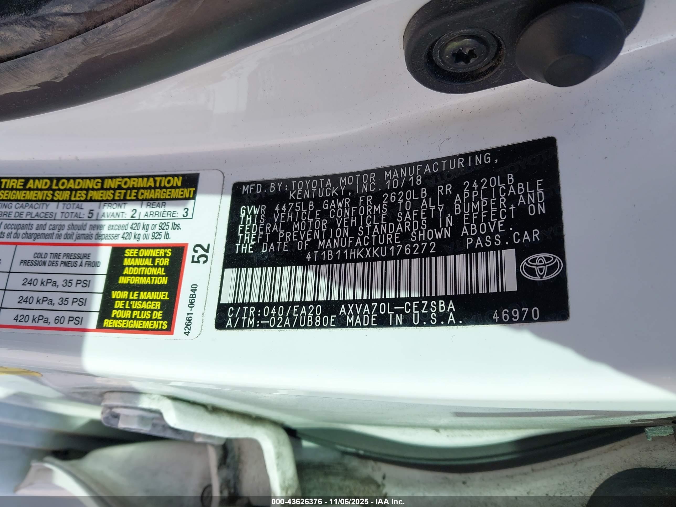 TOYOTA CAMRY image 9