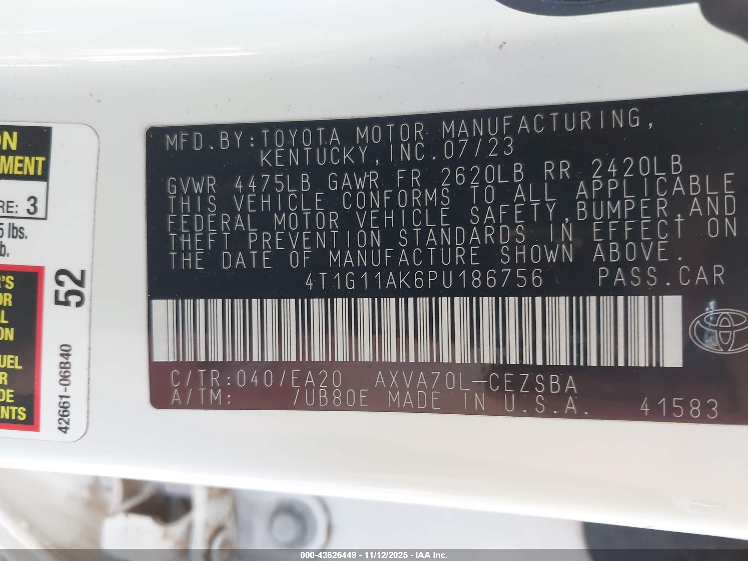 TOYOTA CAMRY image 9
