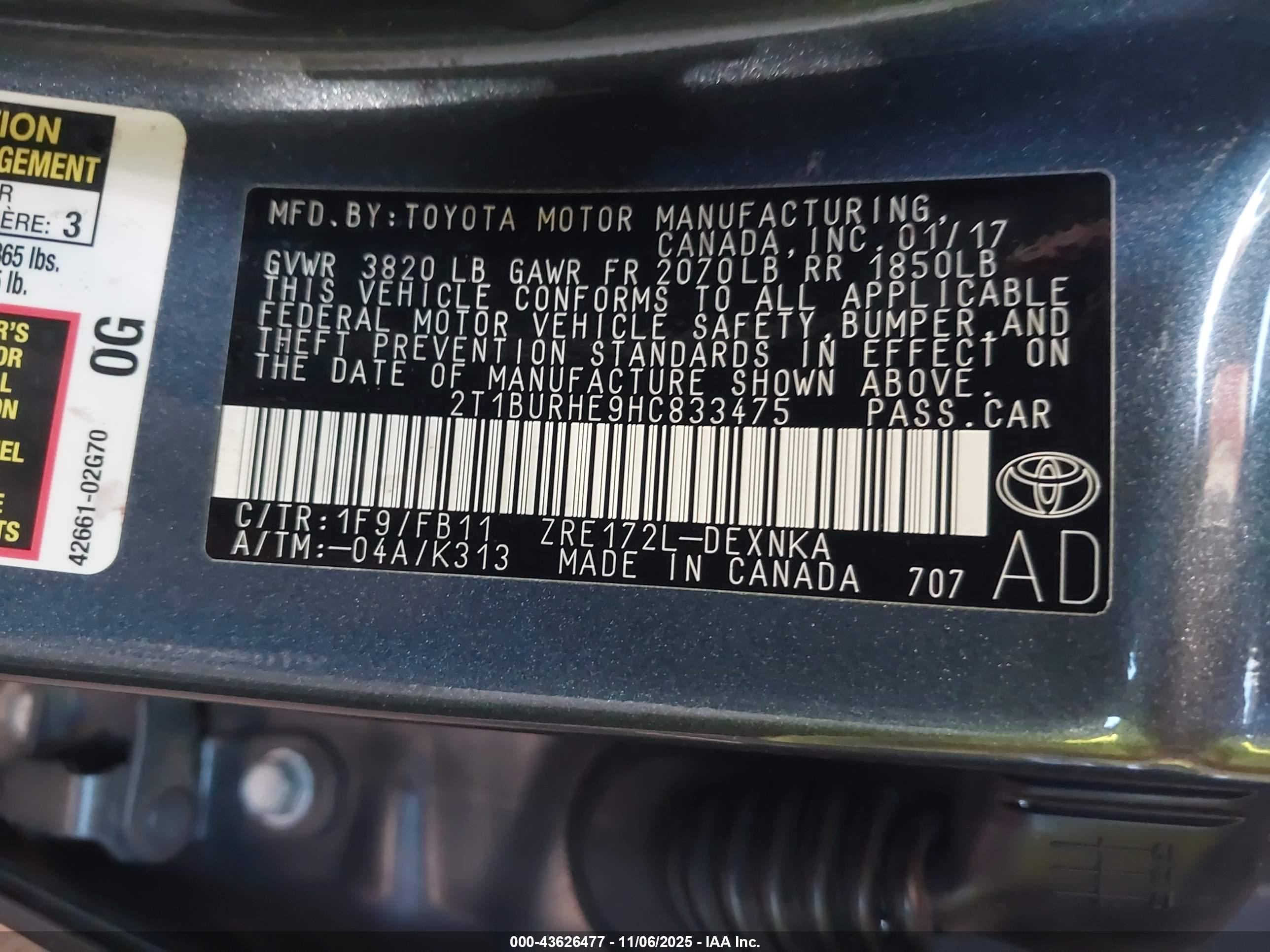 TOYOTA COROLLA image 9