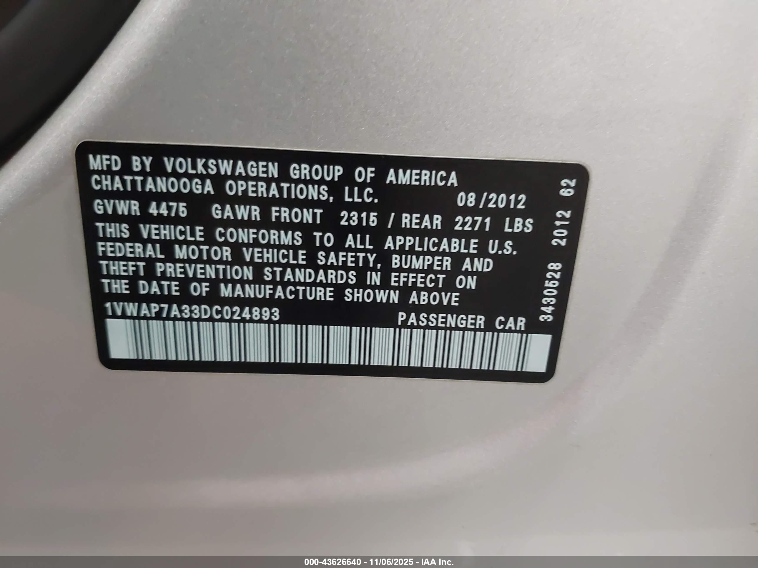 VOLKSWAGEN PASSAT image 9