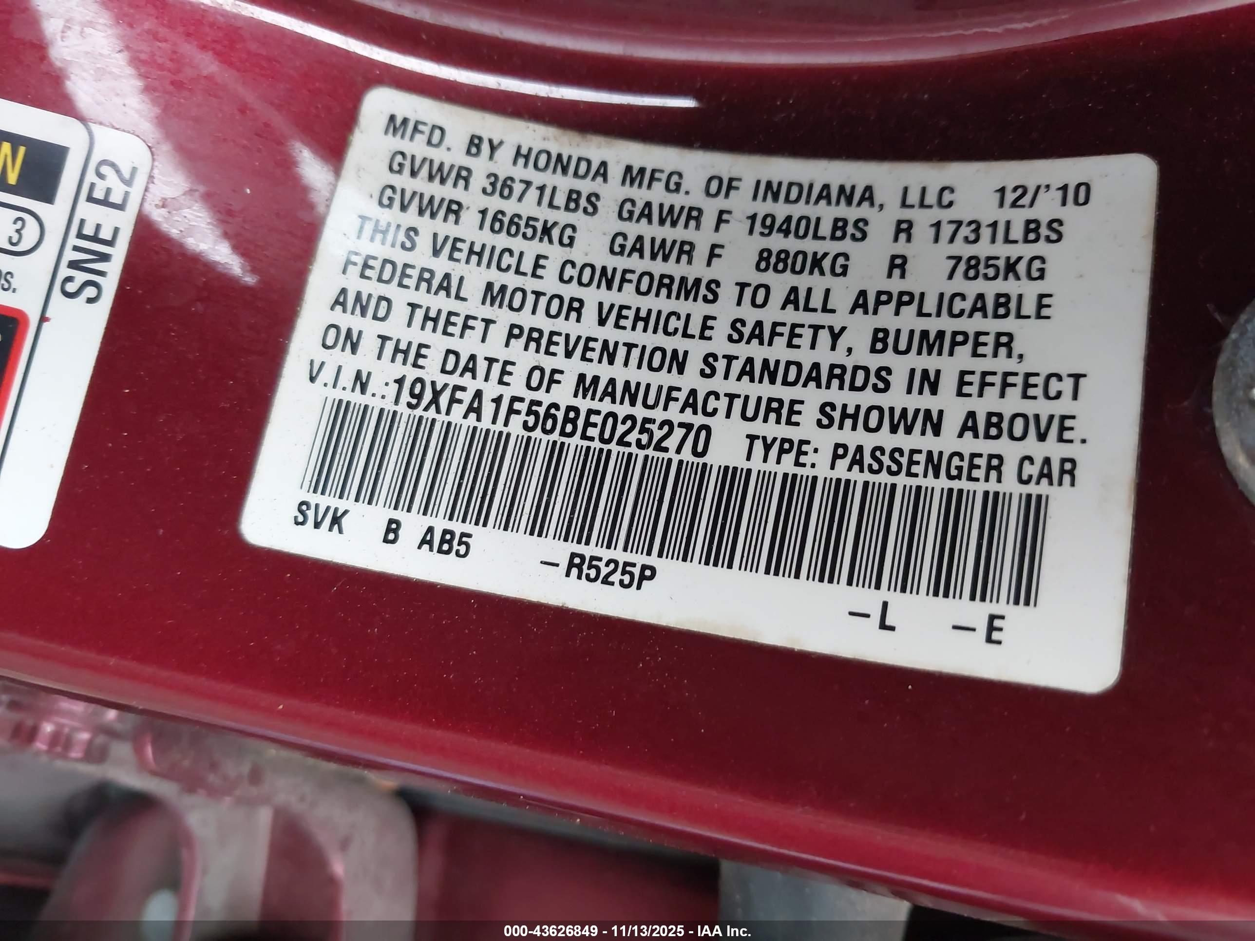 HONDA CIVIC image 9