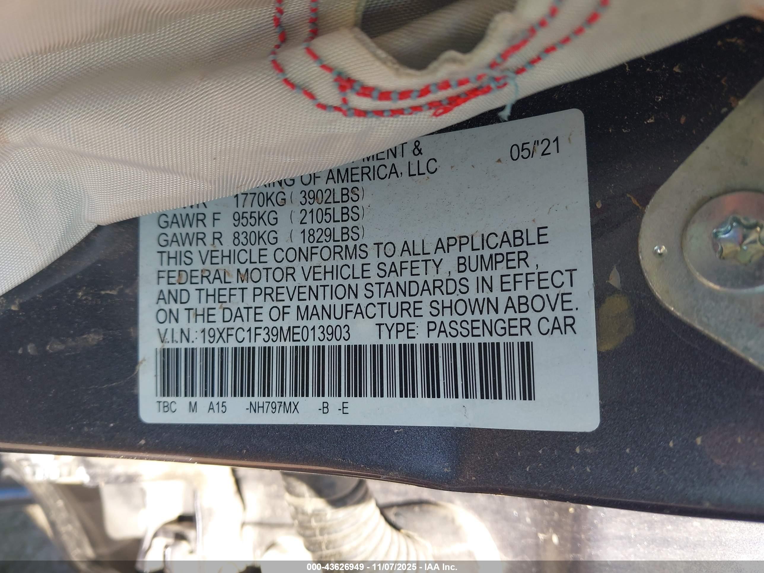 HONDA CIVIC image 9