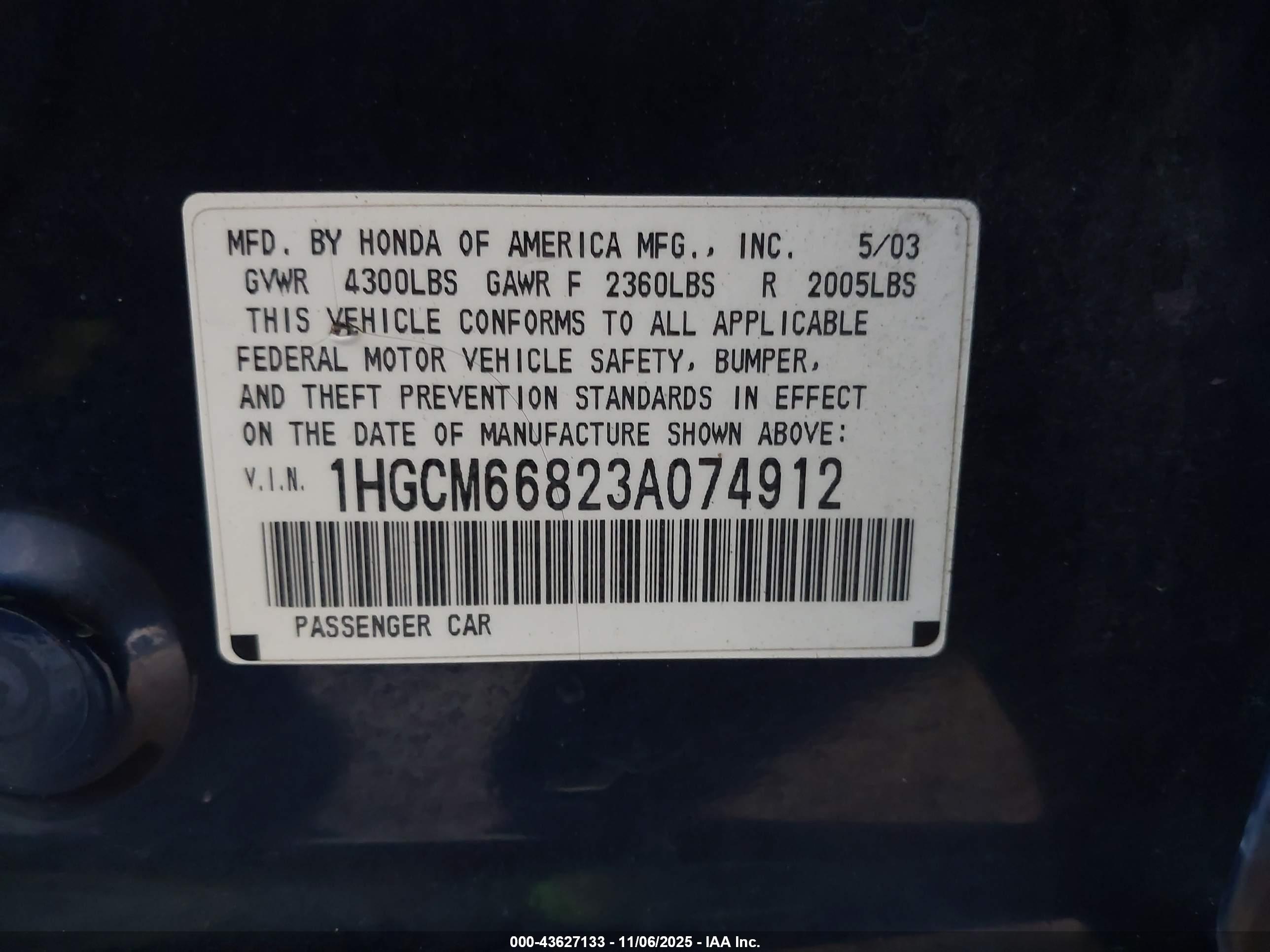 HONDA ACCORD image 9