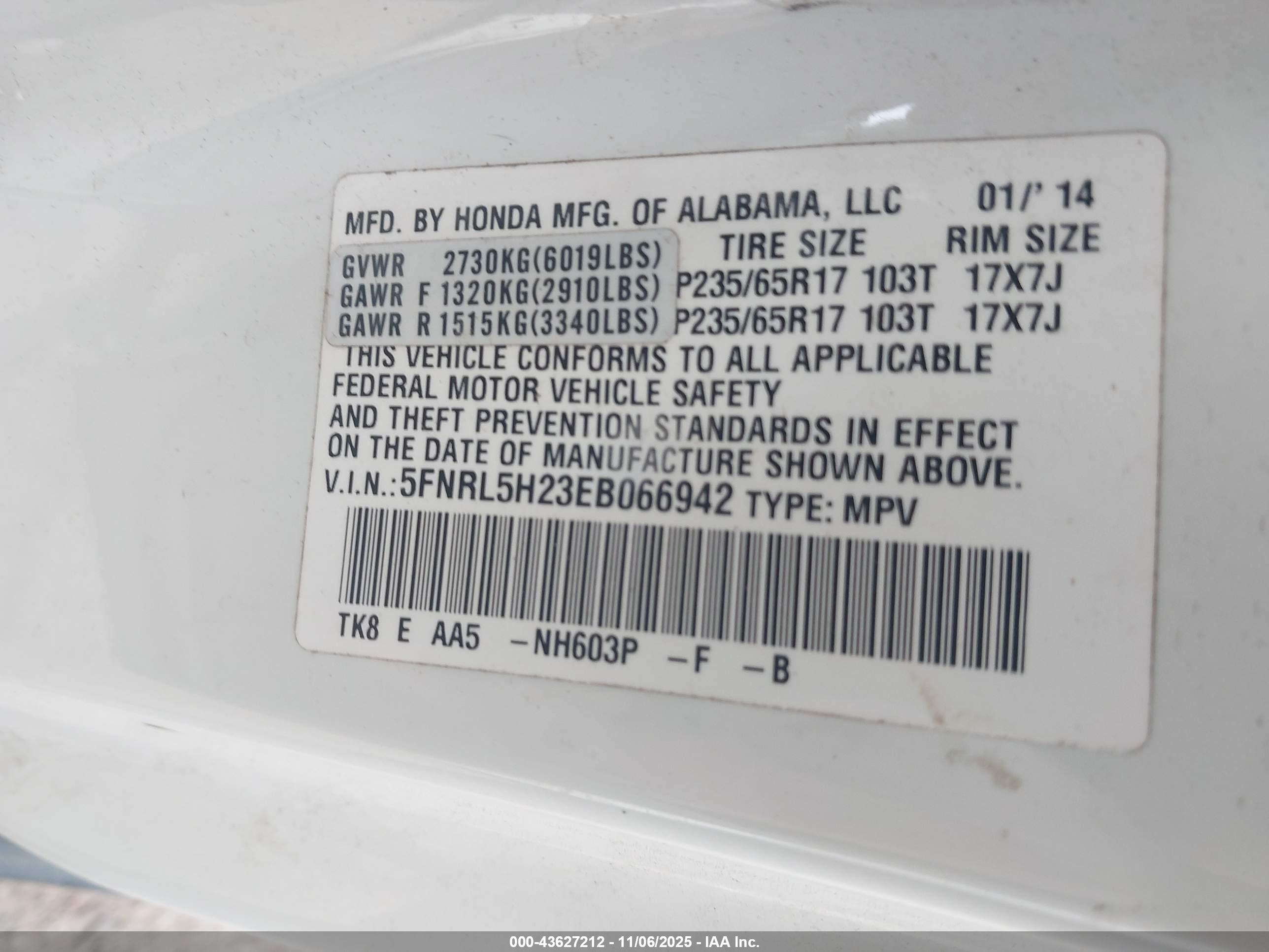 HONDA ODYSSEY image 9