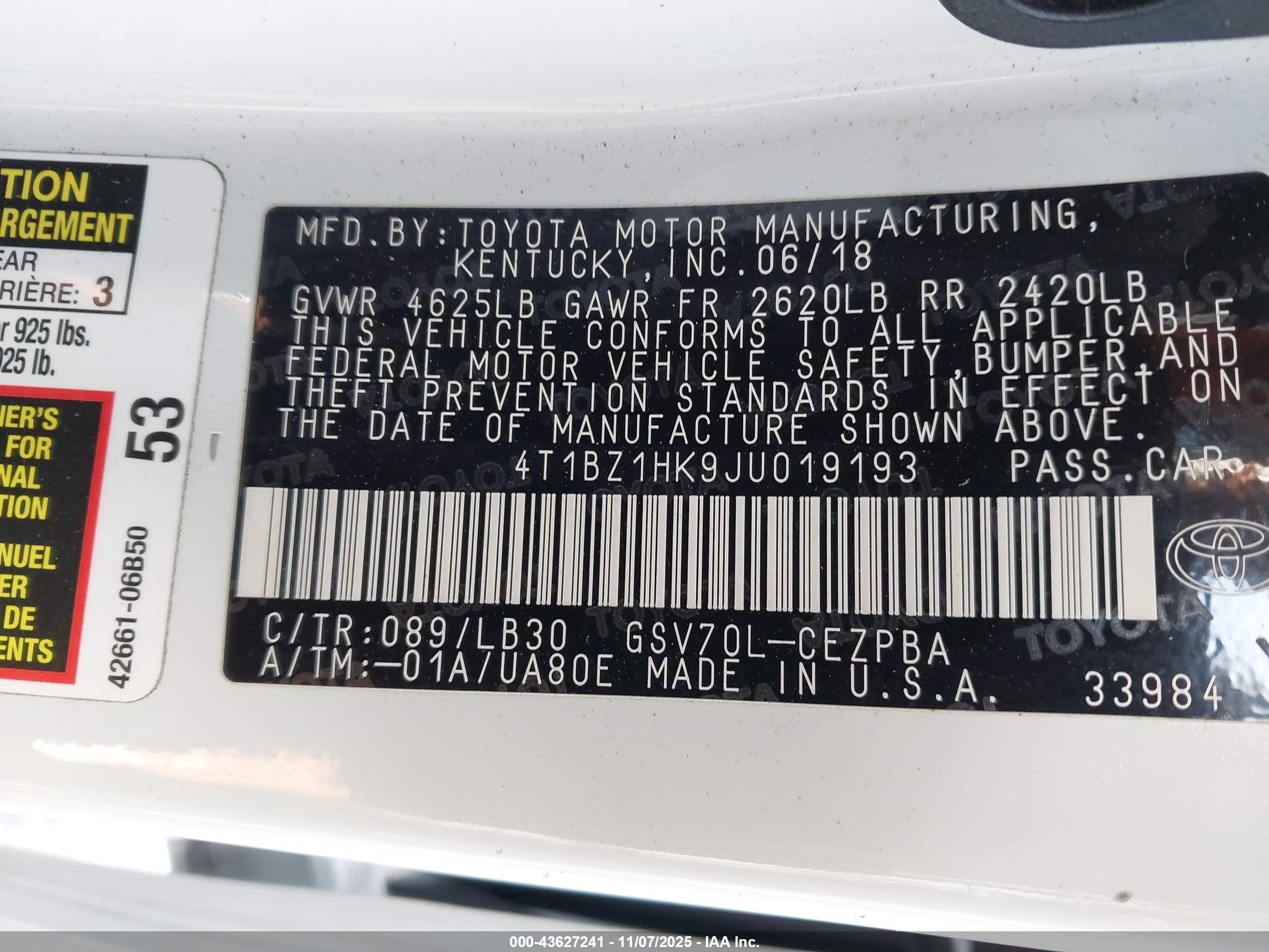TOYOTA CAMRY image 9