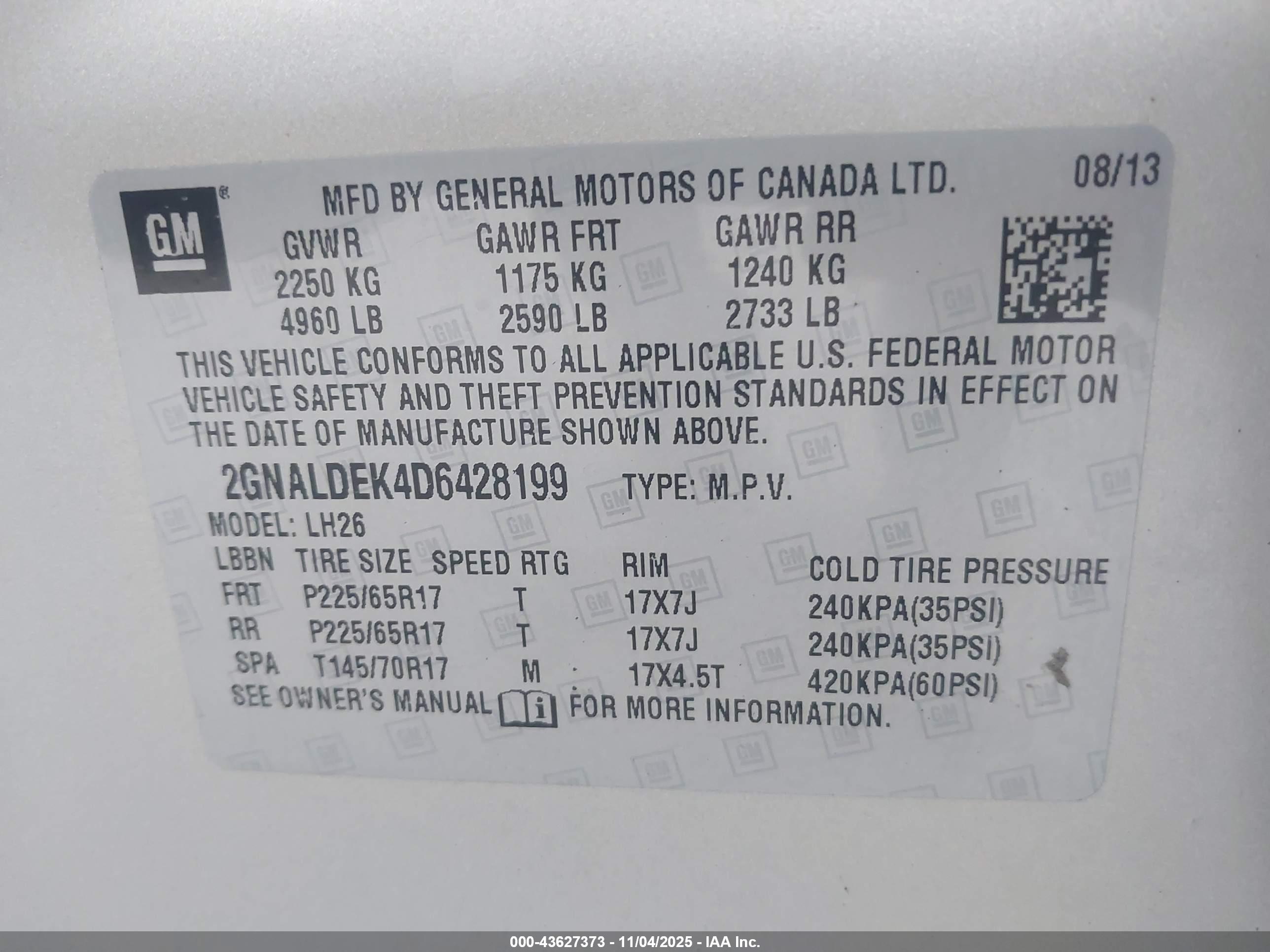 CHEVROLET EQUINOX image 9