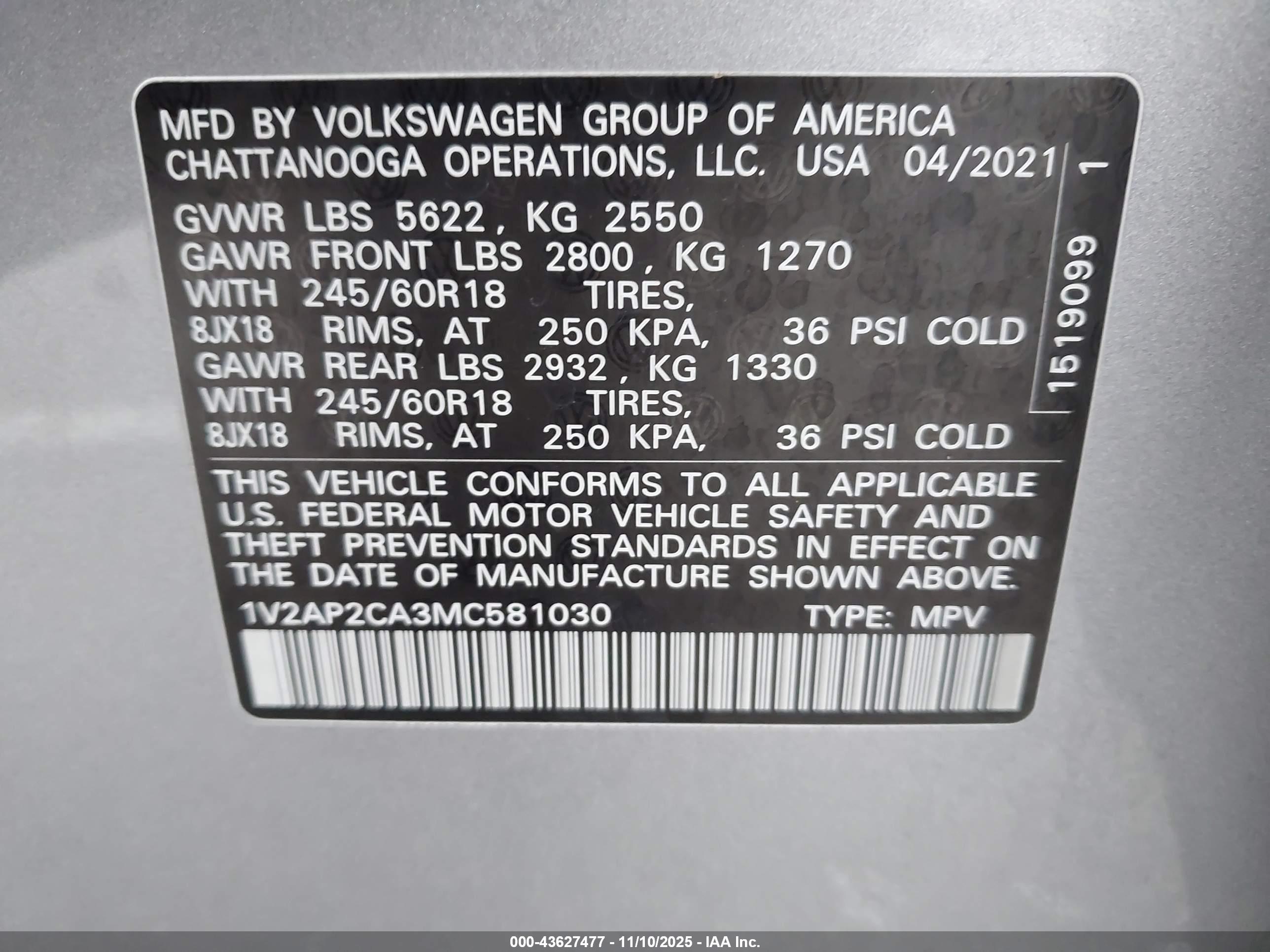 VOLKSWAGEN ATLAS image 9